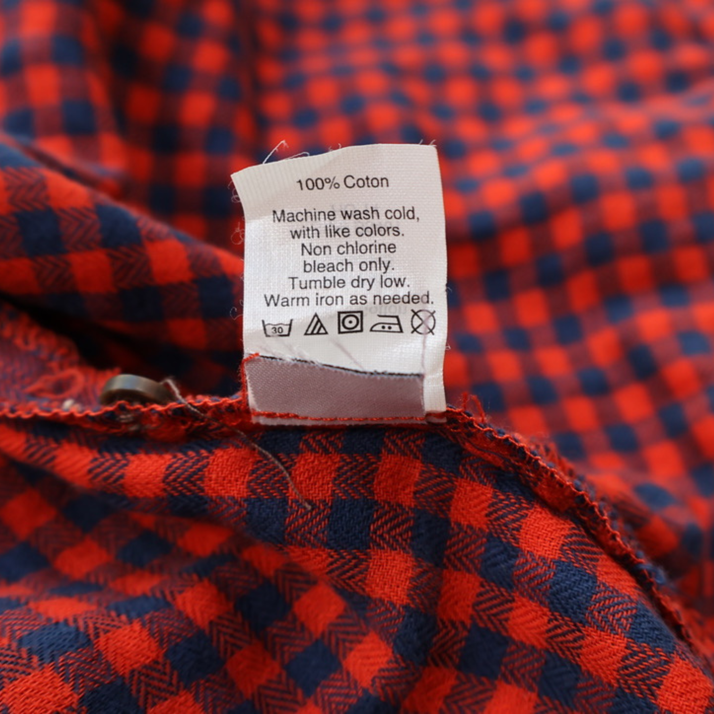 Madewell Plaid Flannel Shirt Red Blue Contrast Detail Button Down Size Small Soft Cotton