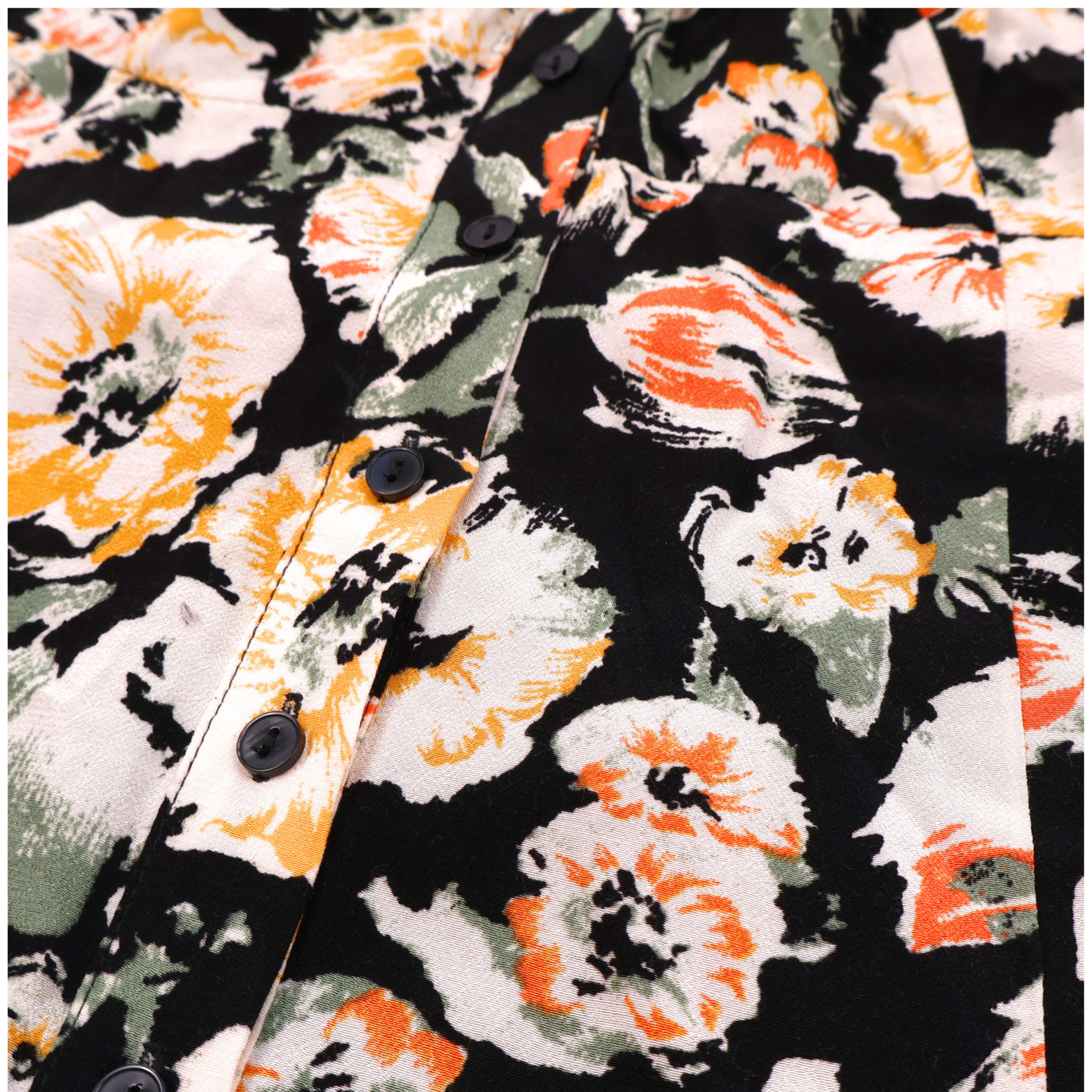 Free People Floral Button Front Dress – Black Multi | Size 4