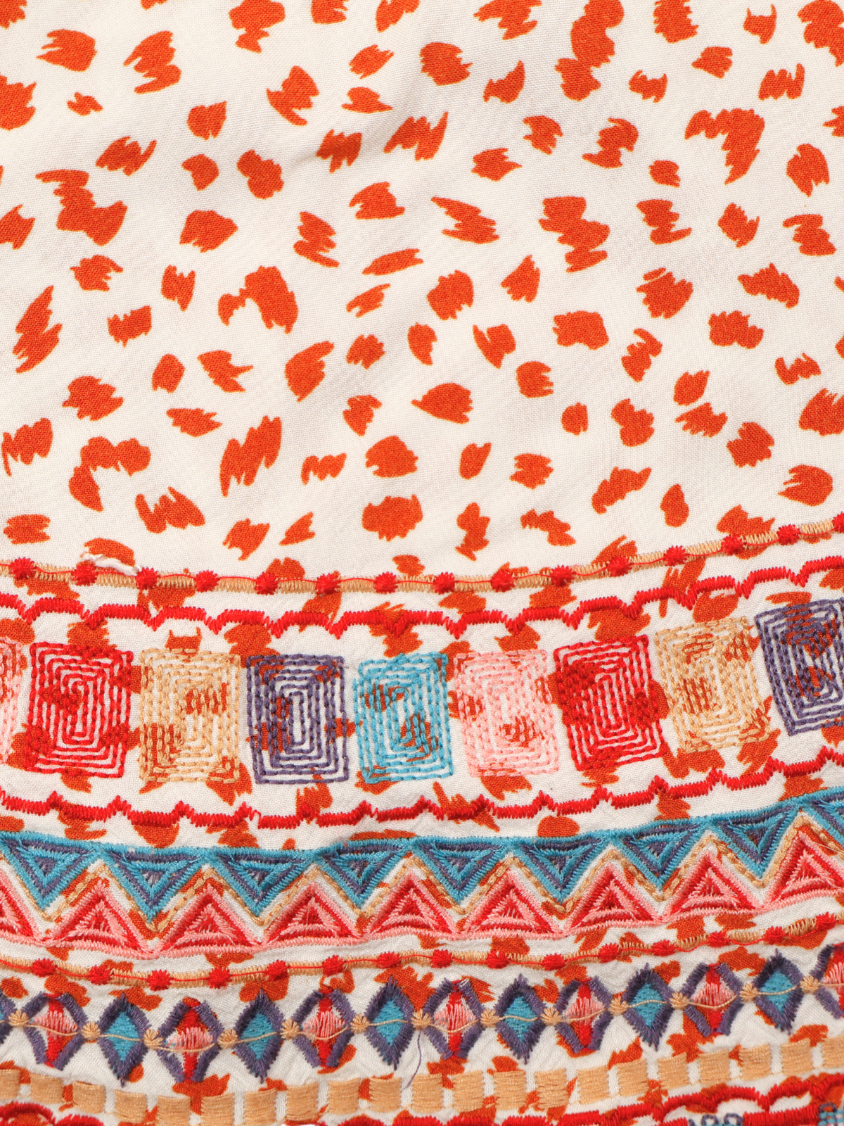 Savanna Jane Embroidered Halter Boho Top Small