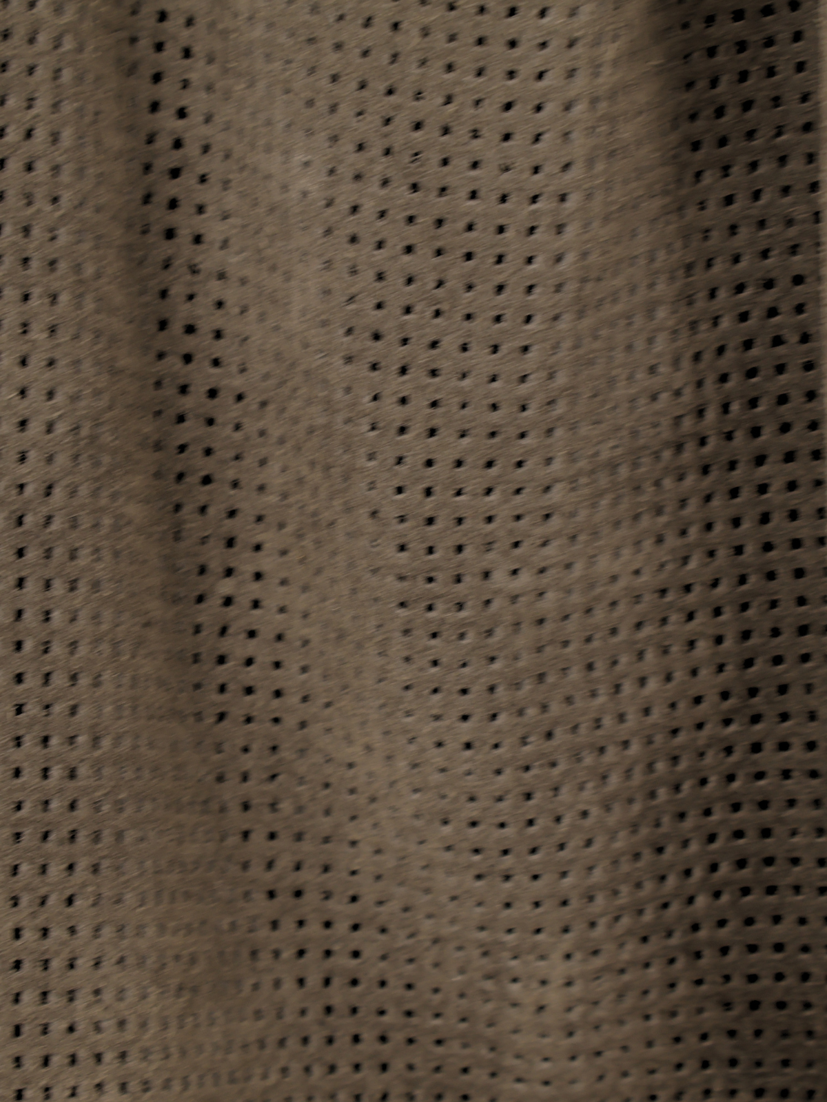 Monserat DeLucca Dark Gray Suede Hobo Tote Bag Perforated Leather Large
