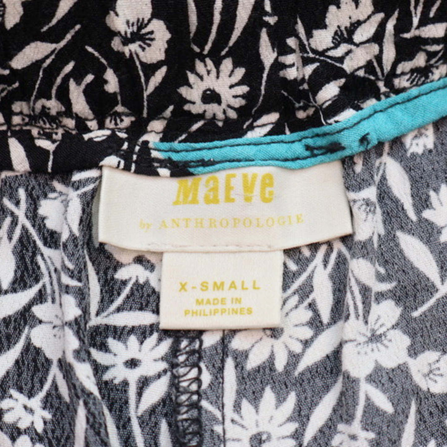Maeve by Anthropologie Floral Tie Waist Shorts | High Rise Relaxed Fit | XS
