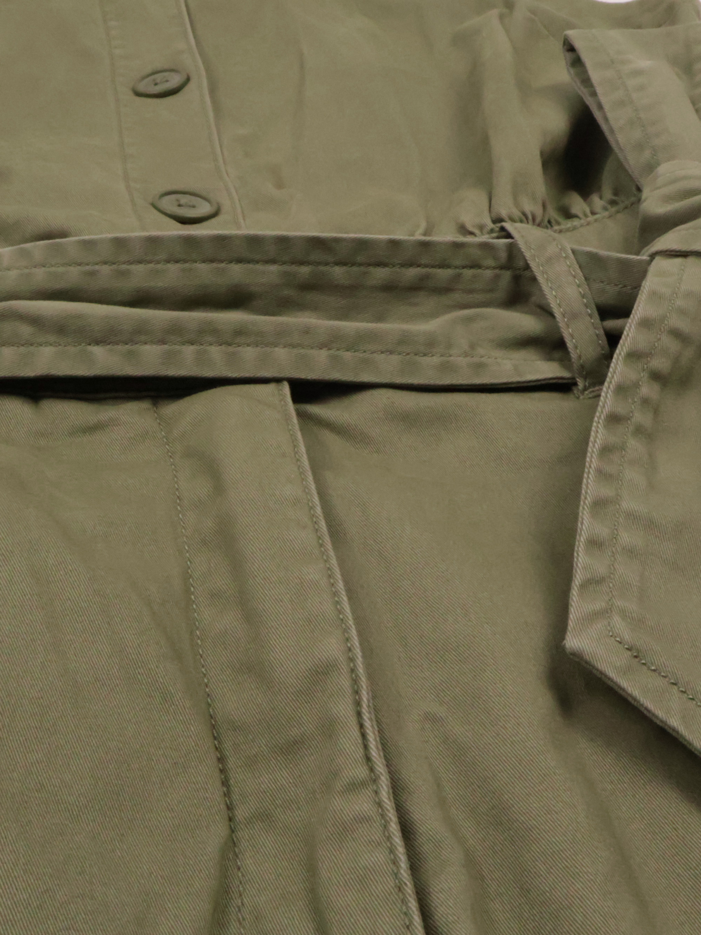 Abercrombie & Fitch Olive Utility Romper | Size XSP | Tailored Fit Essential