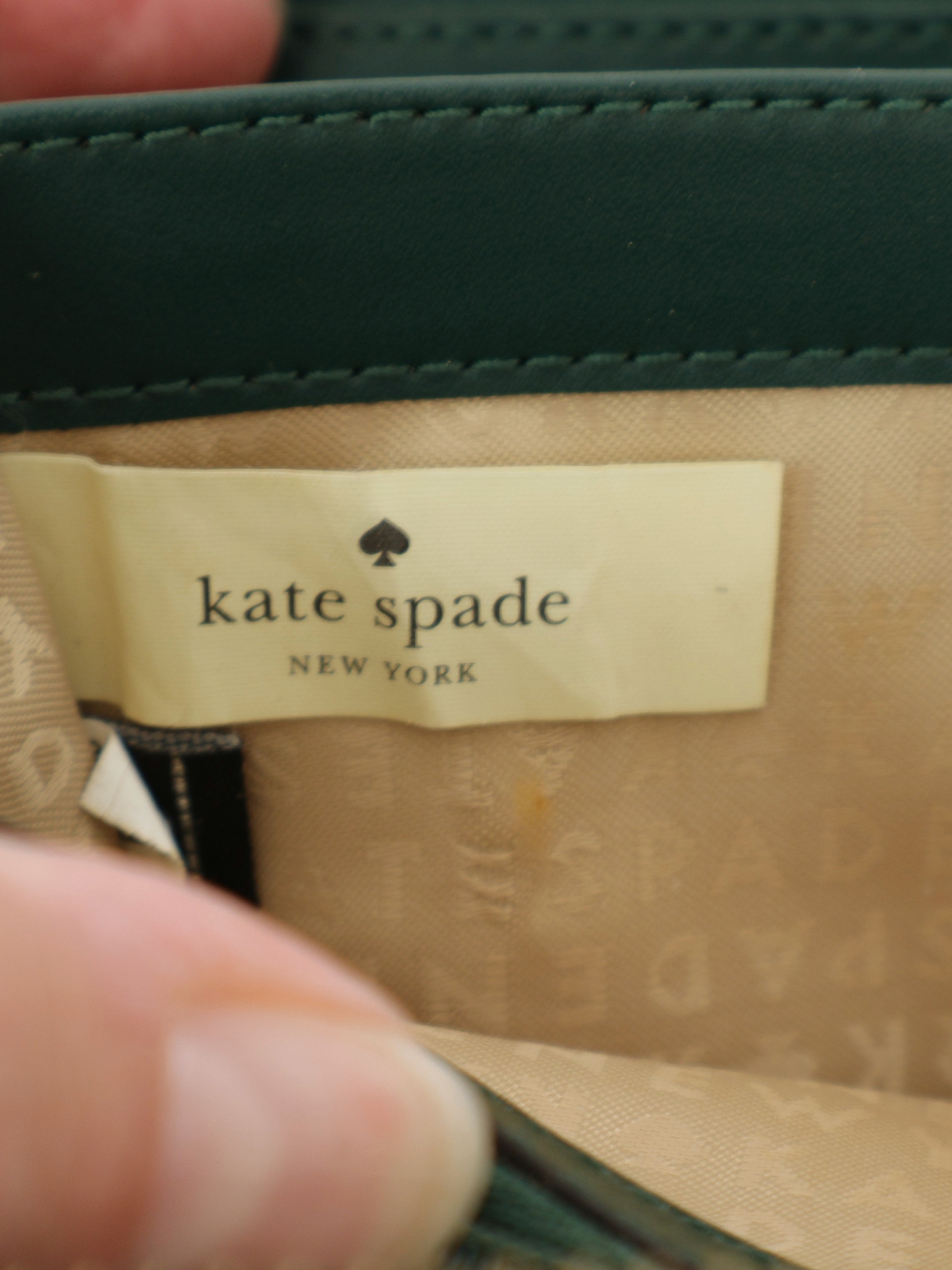 Kate Spade Green Continental Wallet with Gold Hardware
