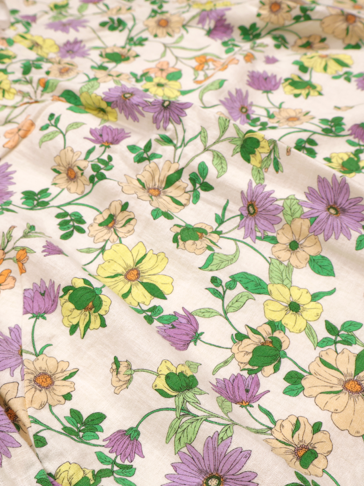 LOFT Floral Linen Blend Shift Dress | Long Sleeve | Spring Print | Size 8