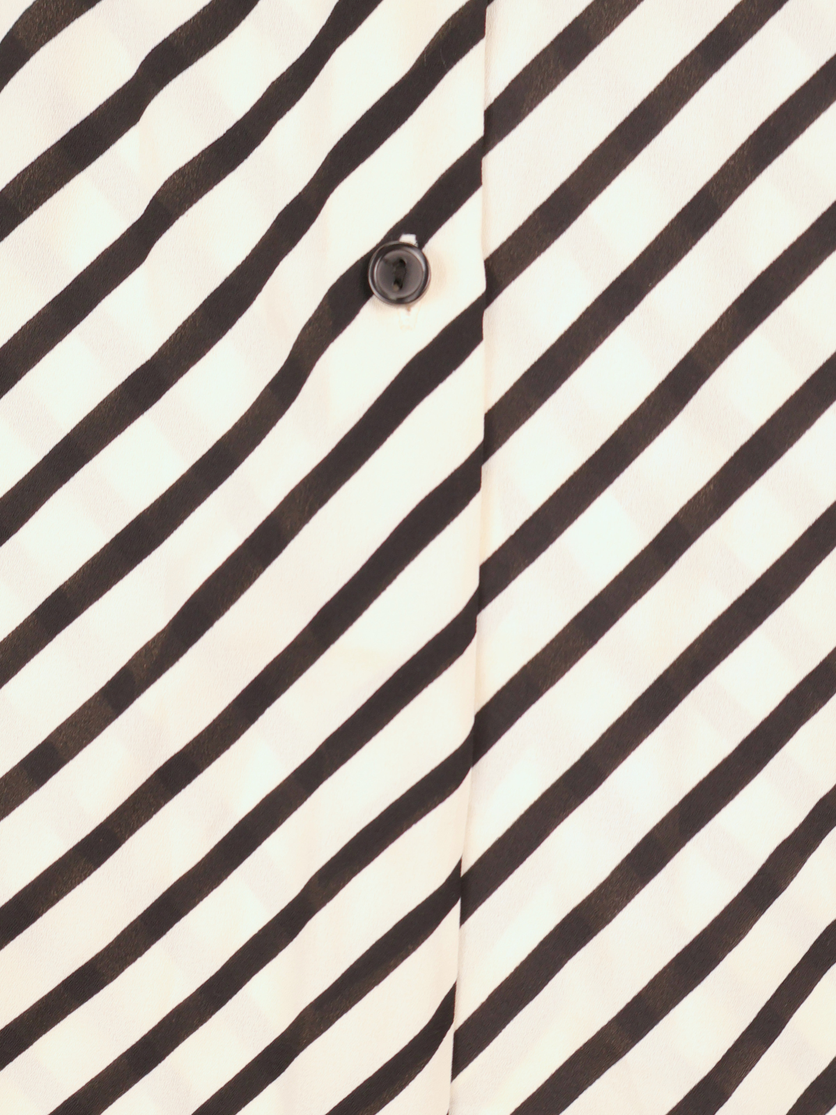 Zara Black Cream Stripe Maxi Shirt Dress Size Small Long Sleeve Button Front