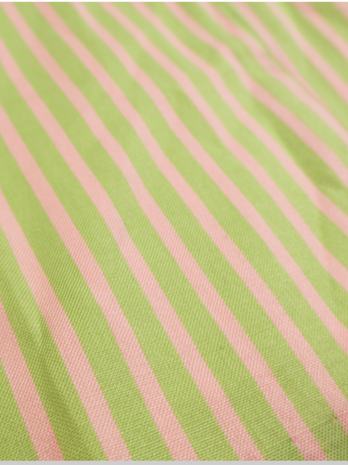 Barry Bricken Striped Pants Size 6 | Green & Pink Preppy Straight Leg Pants