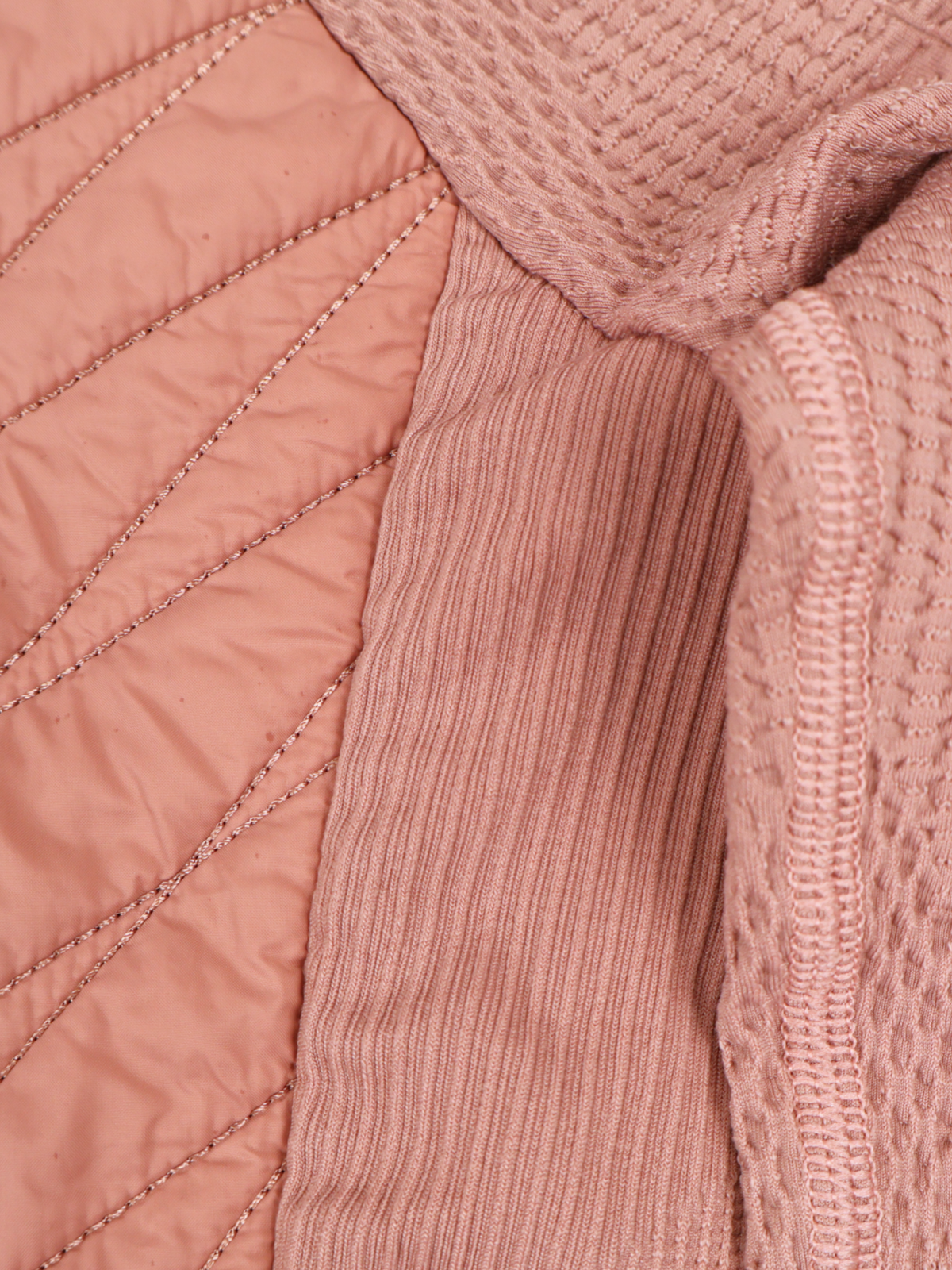 Athleta Flurry Force Pink Quilted Hybrid Athletic Jacket XS