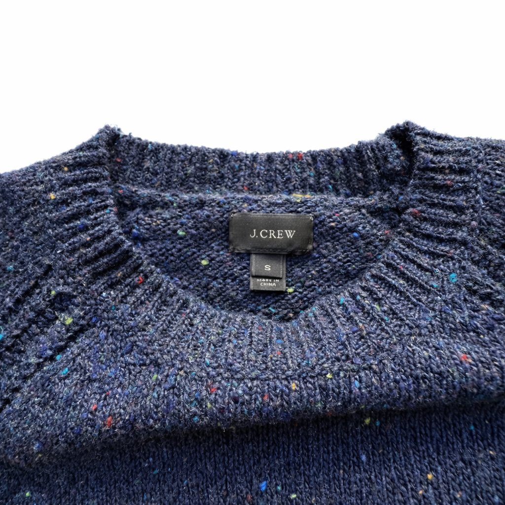 J.Crew Blue Speckled Knit Sweater – Size Small