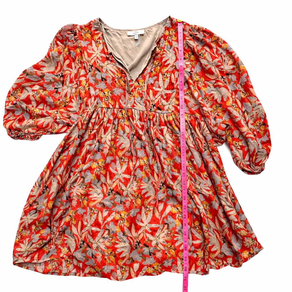 Entro Multicolor Floral Babydoll Dress – Size Medium