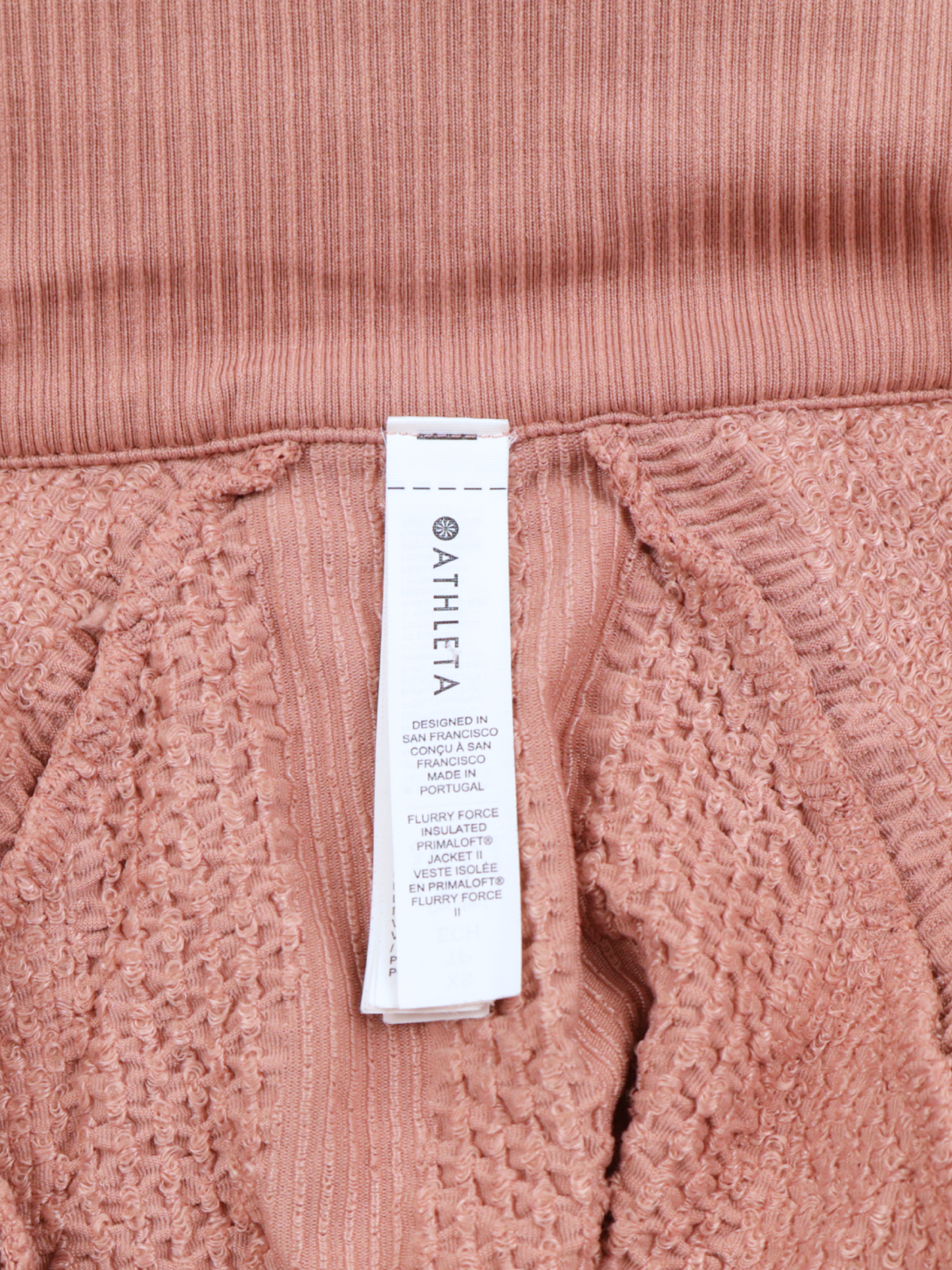 Athleta Flurry Force Pink Quilted Hybrid Athletic Jacket XS