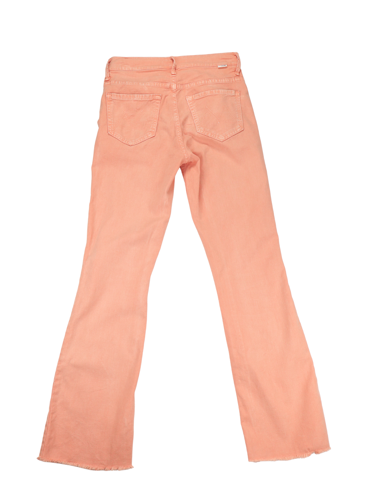 MOTHER The Insider Ankle Fray Chalk It Up Peach Jeans Size 25
