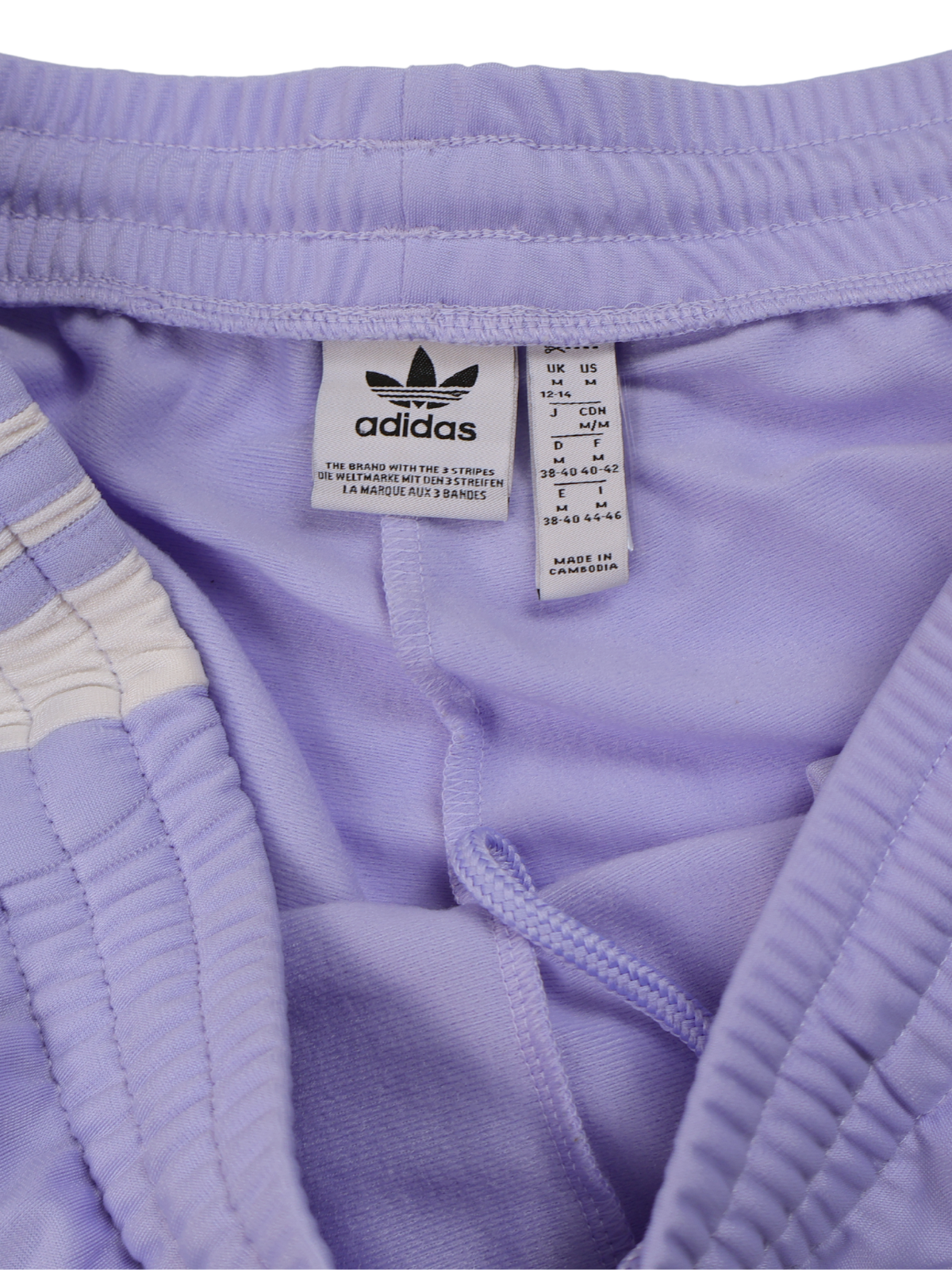 Adidas Originals Adibreak Snap Side Shorts Medium Lavender Purple White Athleisure