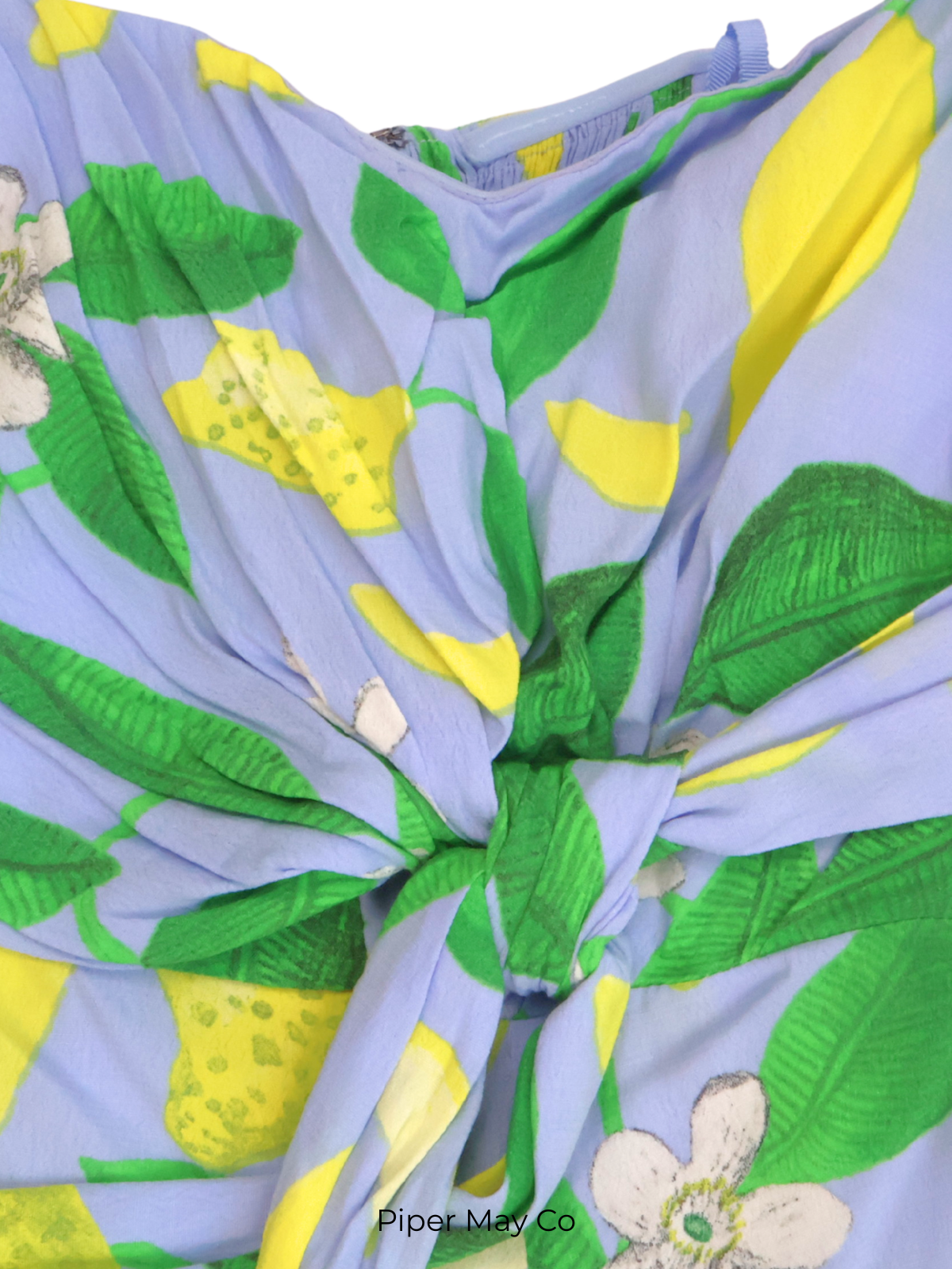 Maeve Strapless Lemon Print Romper – Effortless Statement Piece | Size 0