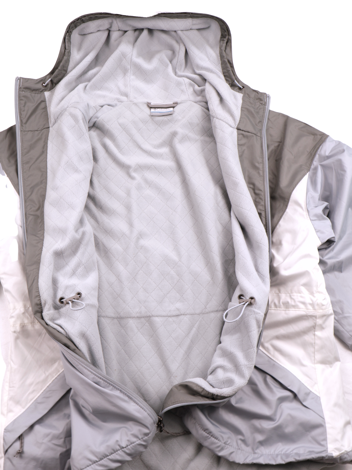 Columbia Colorblock Windbreaker Jacket – Lightweight Hooded Layer (Size Large)