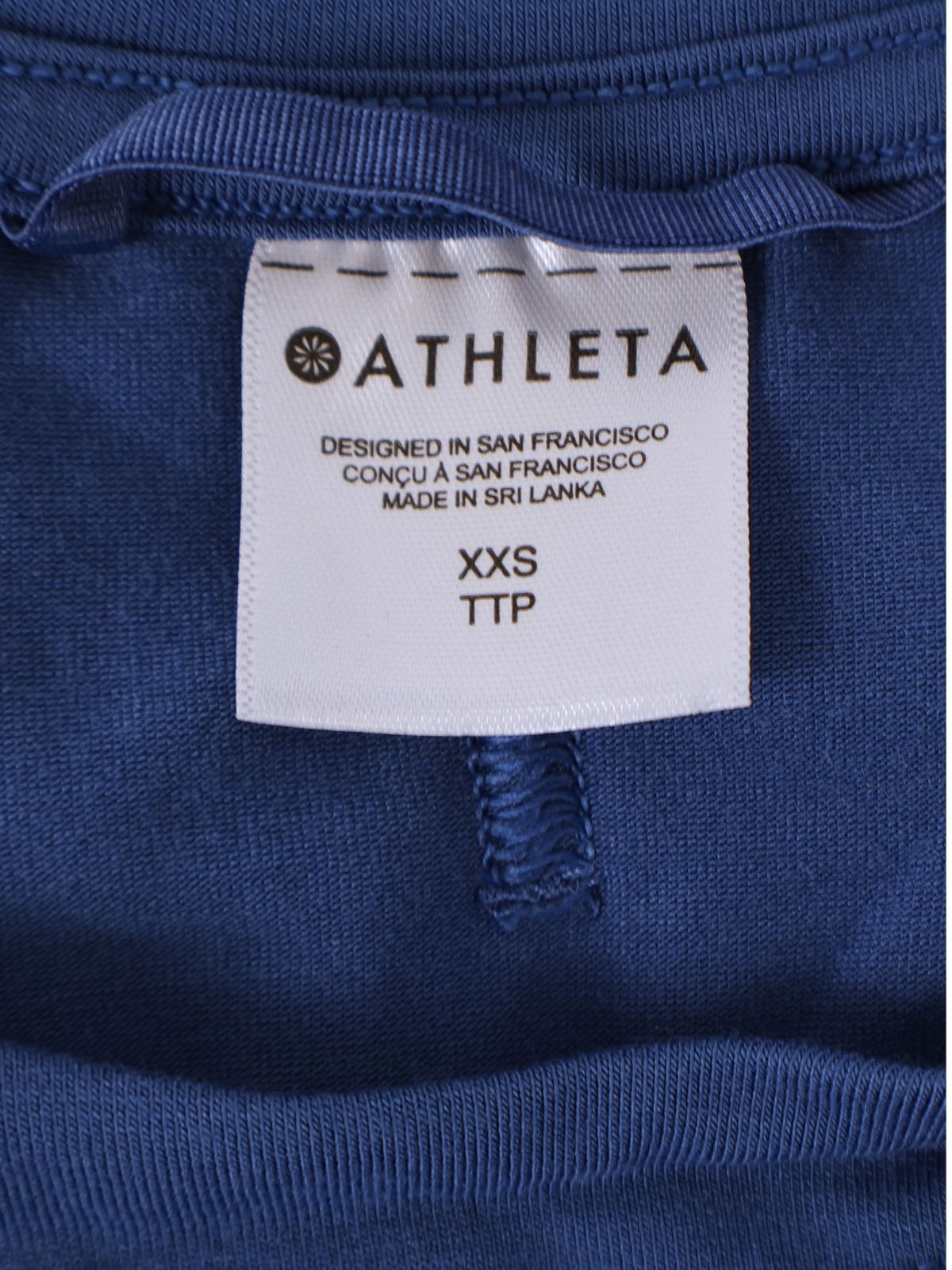 Athleta Blue Halter Tank Top XXS High Neck Racerback Athletic Workout