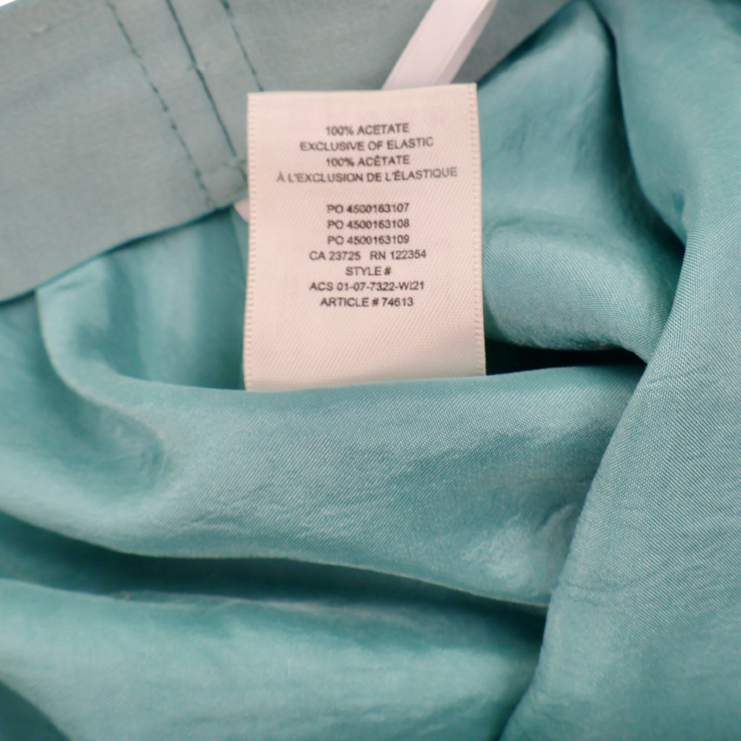 Babaton Satin Slip Skirt – Sage Green Minimalist Mini | Size 0