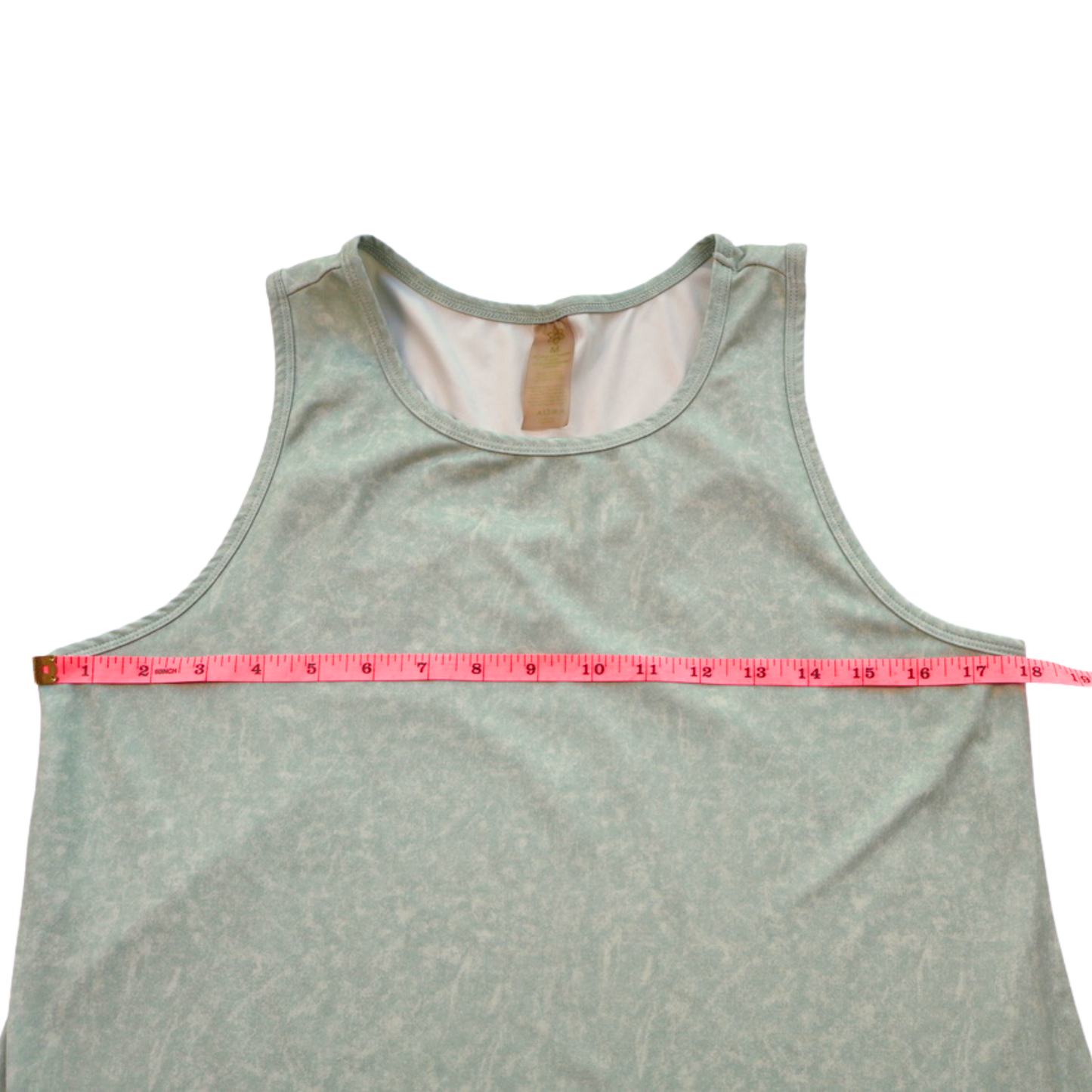Balance Collection Soft Sage Performance Tank | Open Back Athletic Top | Size Medium