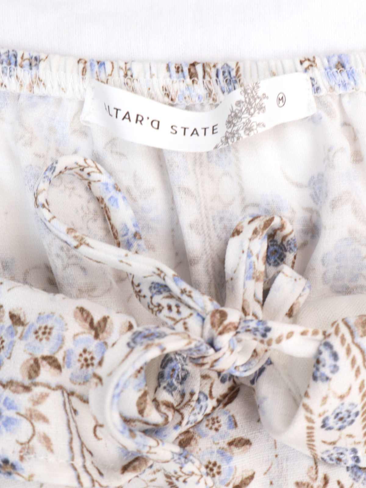 Alter’d State Floral Ruffle Crop Top Size Medium | Boho Feminine Spring Tank