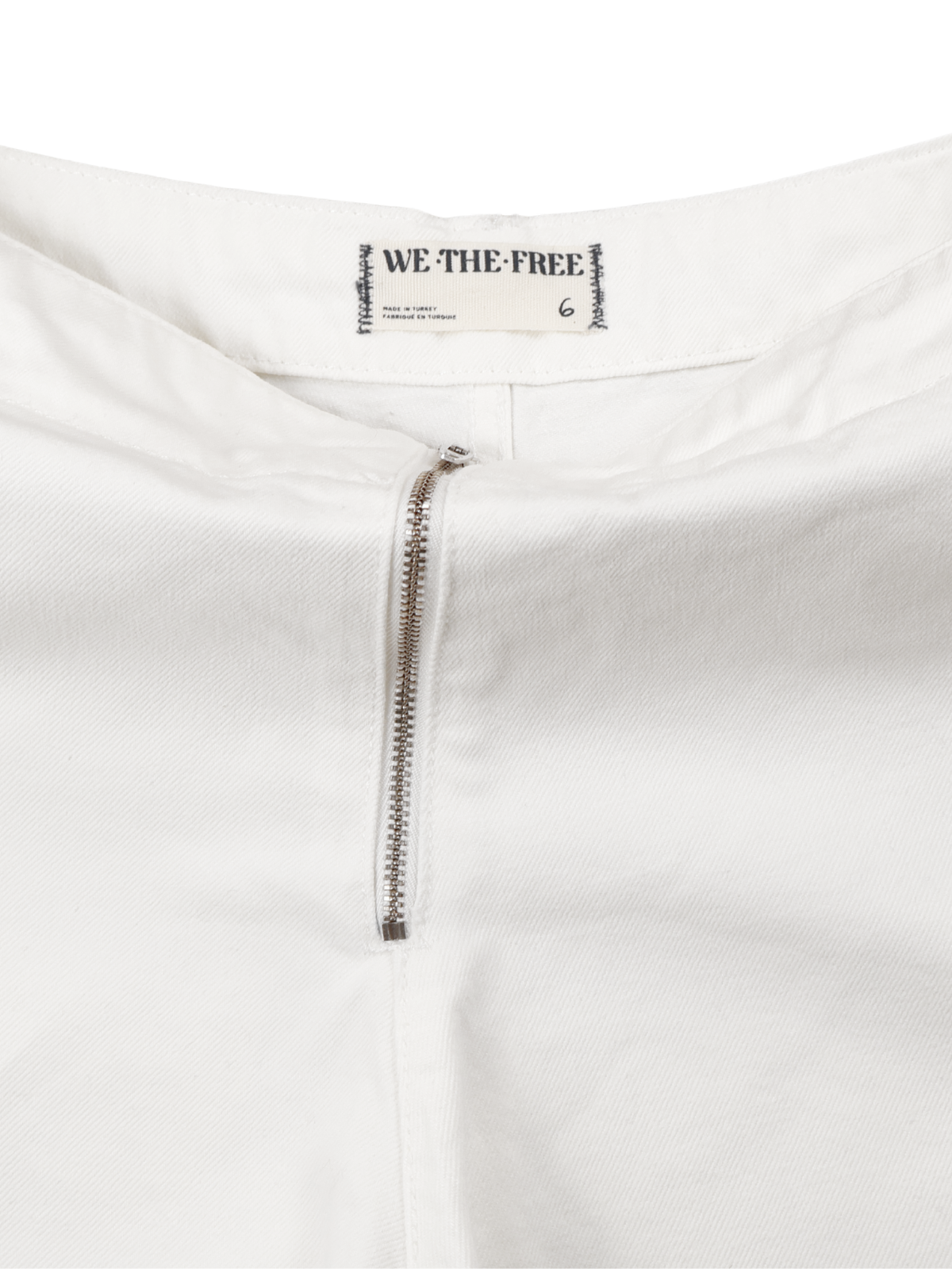 We The Free White Frayed Hem Shorts Size 6