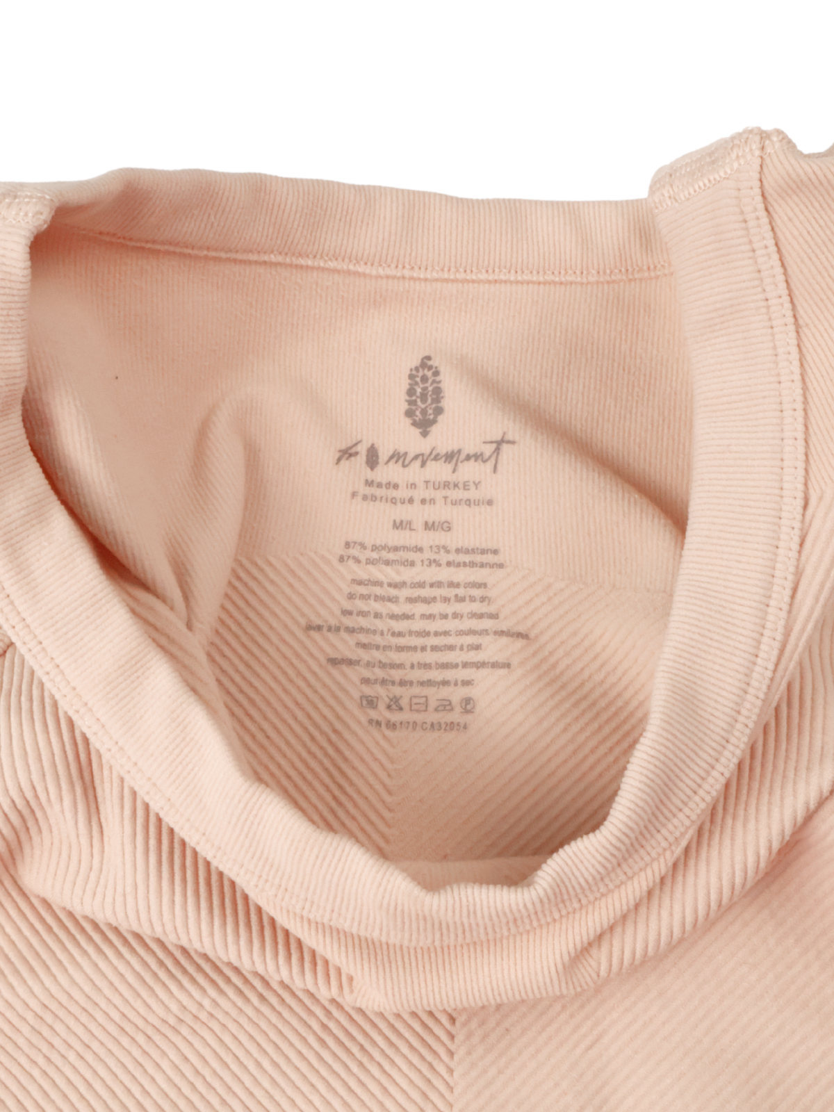 Free People Movement “Free Throw” Ribbed Cropped Tank – Tan | M/L