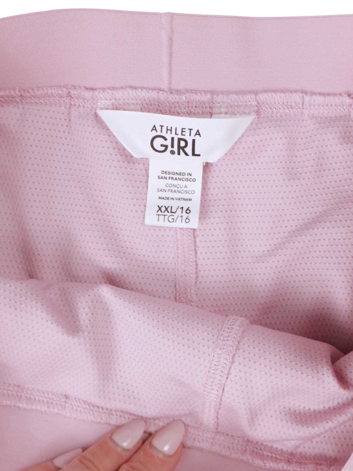 Athleta Girl Pleated Skort – Light Pink | Built-In Shorts | Size XXL / 16