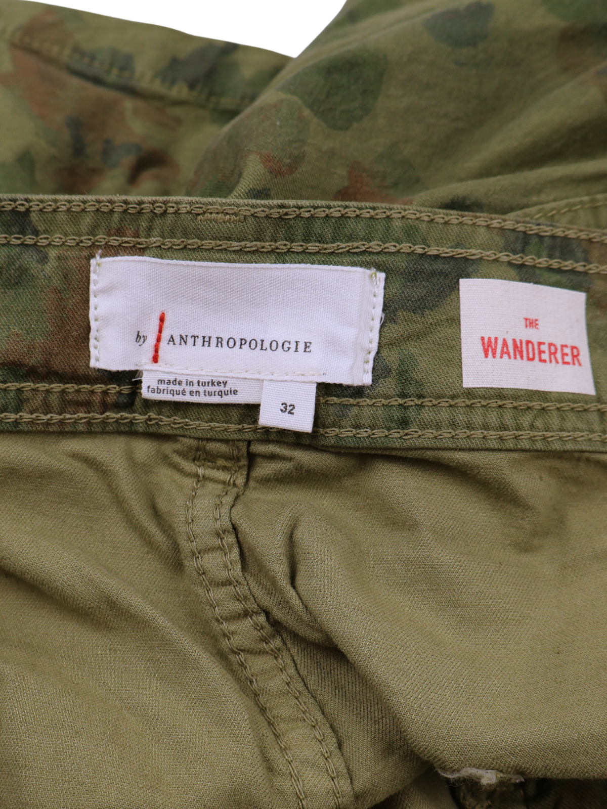 Anthropologie The Wanderer Camo Utility Shorts NWT Size 32