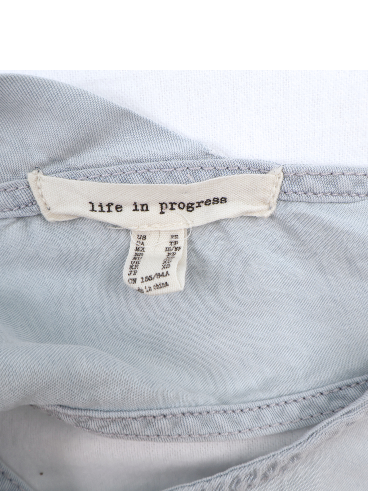 Life in Progress Light Blue Minimal Tank Blouse – Soft Everyday Essential (Size XS)