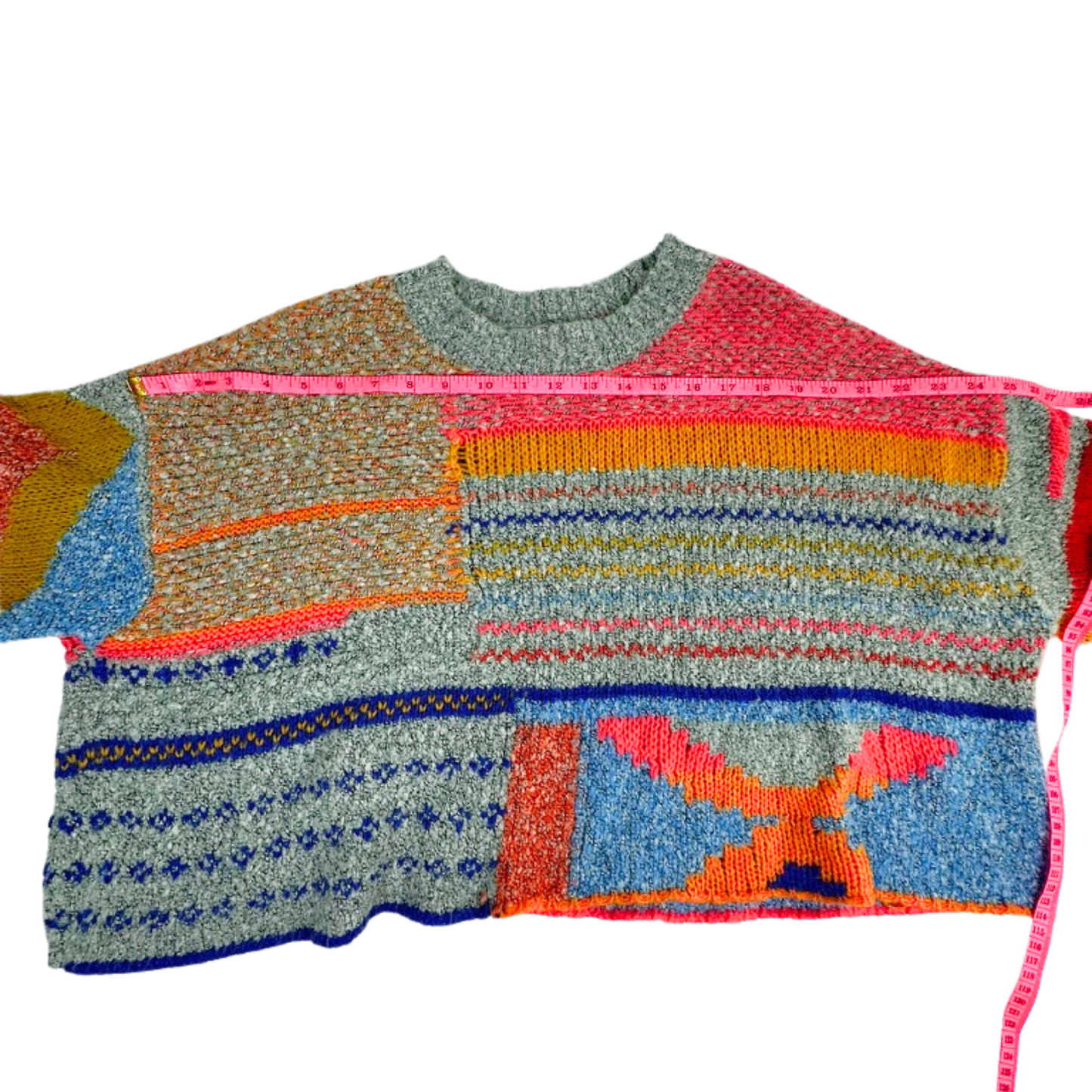 Moon &amp; Madison Abstract Colorblock Sweater – Size Medium