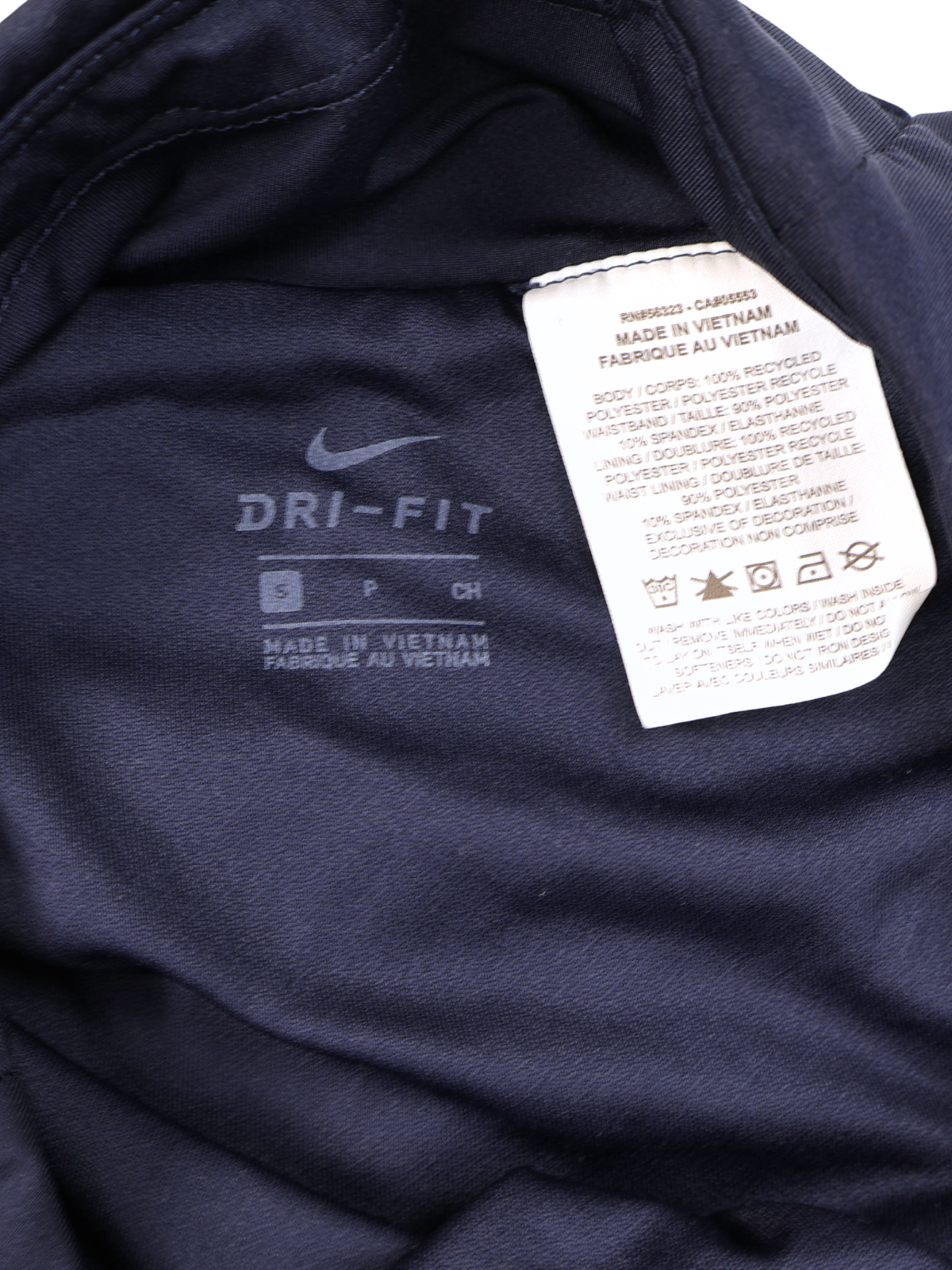 Nike Dri-FIT Running Shorts Women's Small Navy Perforated Athletic Lined Workout