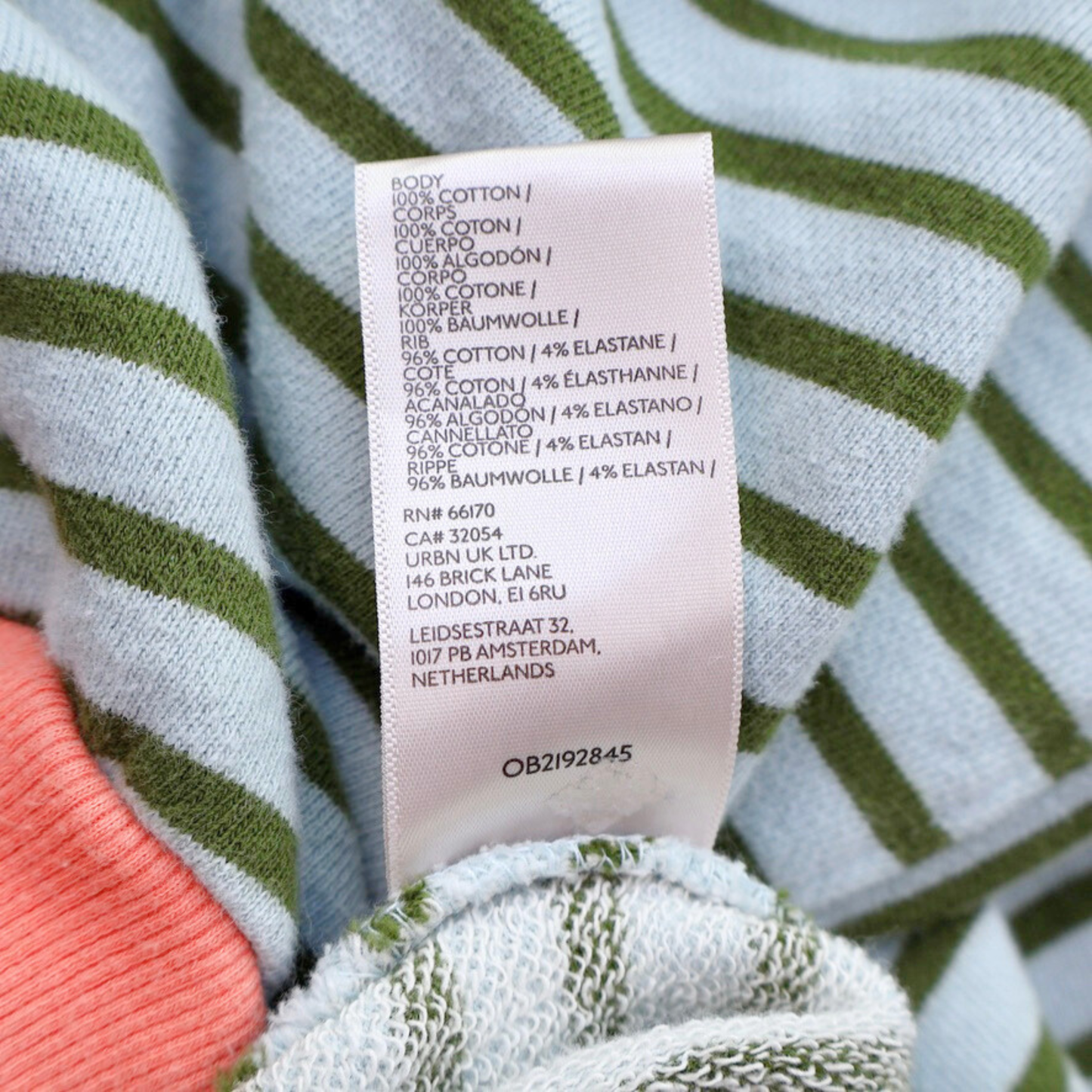 Pilcro Striped Pullover – Green Stripe with Coral Trim | Anthropologie | Size Small | Statement Spring Staple
