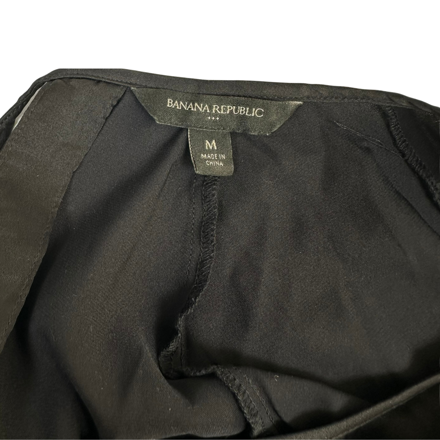 Banana Republic Black Balloon Sleeve Blouse – Size Medium