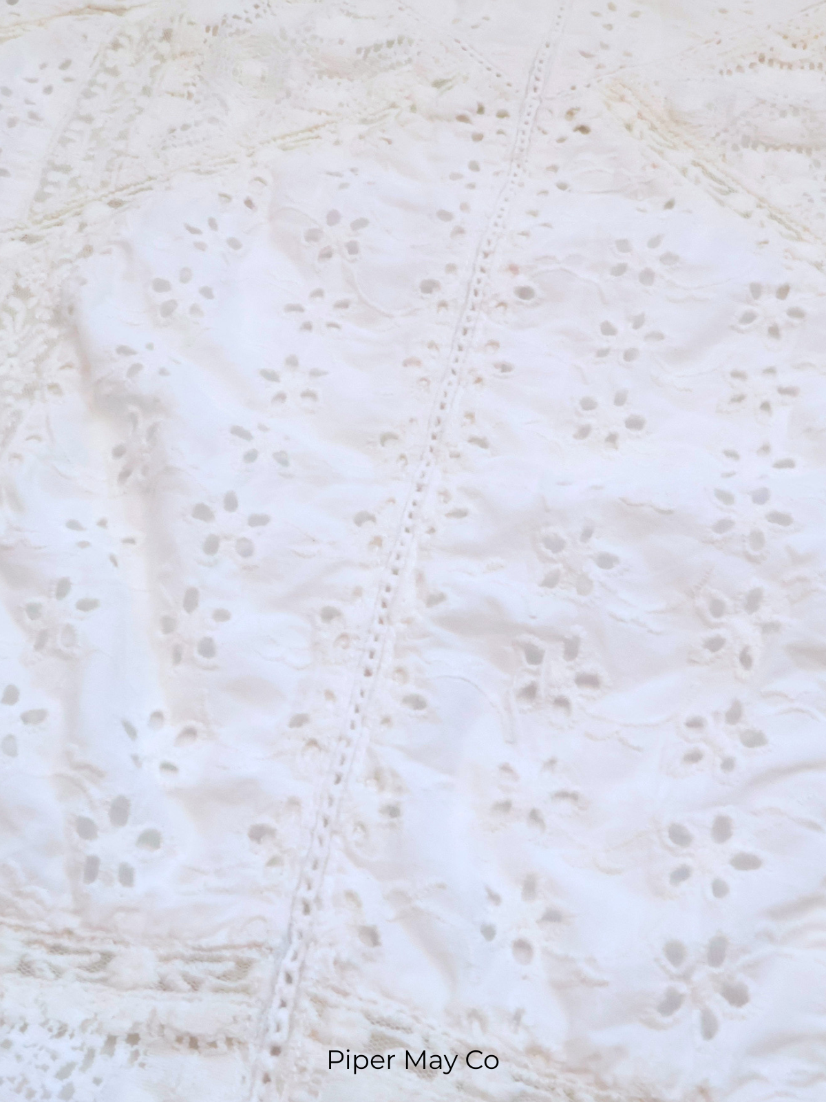 Sundance Lace Tank Top – Soft White Boho Essential | Size XS