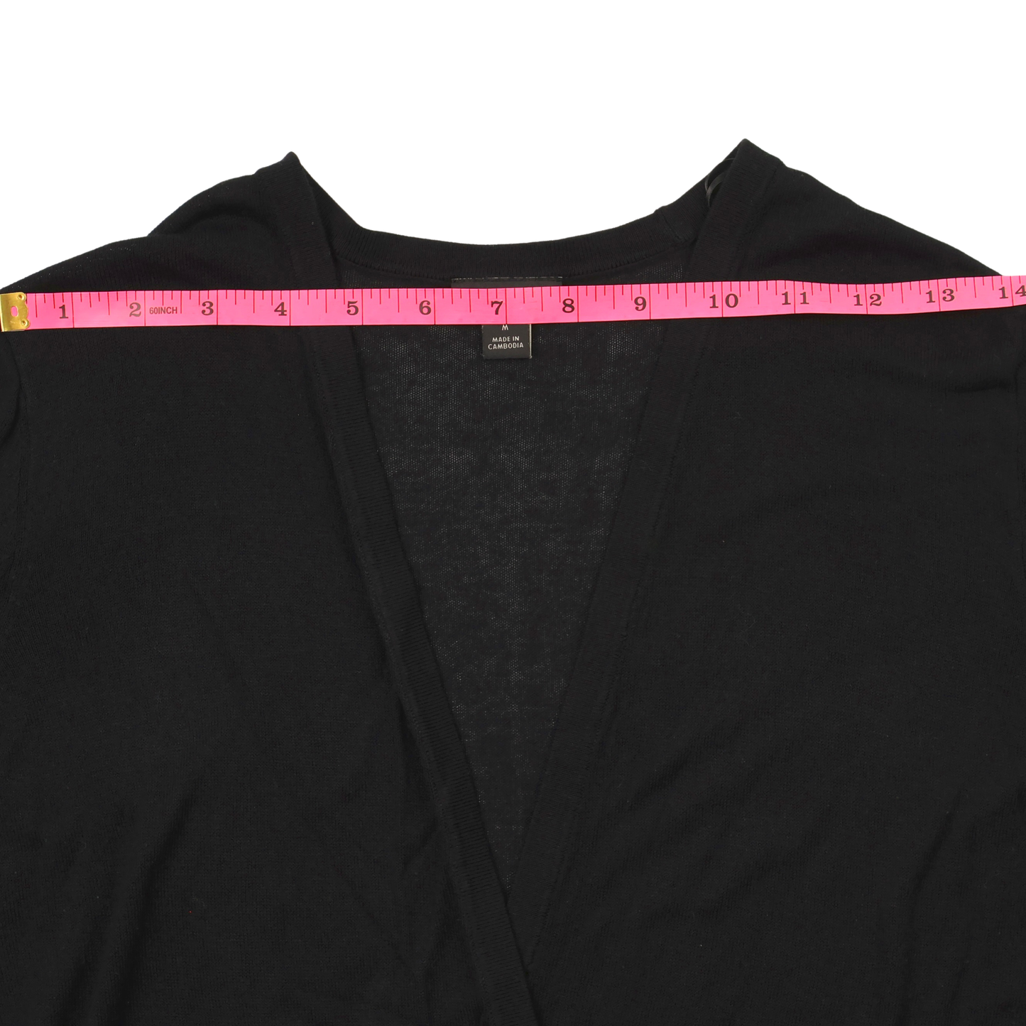 Ann Taylor Black Wrap Cardigan Sweater – Size Medium – Classic Lightweight Layer