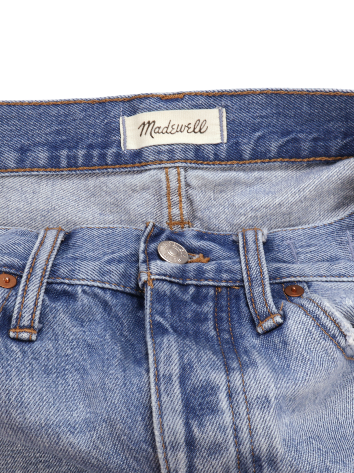 Madewell Distressed Denim Cutoff Shorts – Medium Wash | Size 23