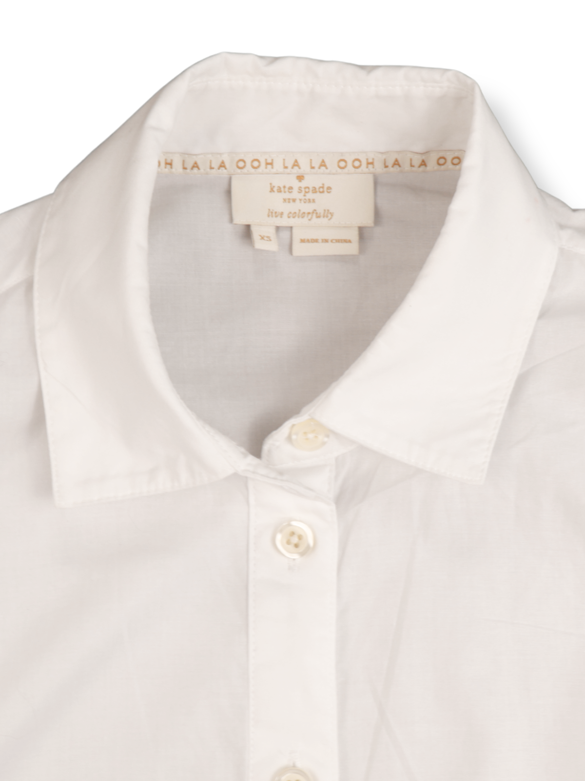 Kate Spade White Ruffle Blouse Size XS | Sleeveless Button Front Feminine Top