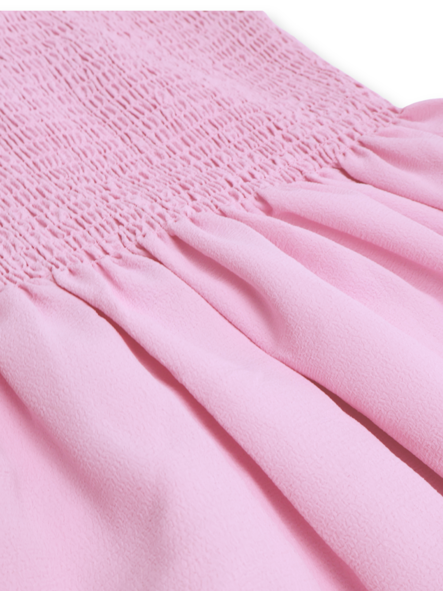 Hill House Home Louisa Nap Dress Ballet Pink Smocked Maxi Puff Sleeve Size Small NWT