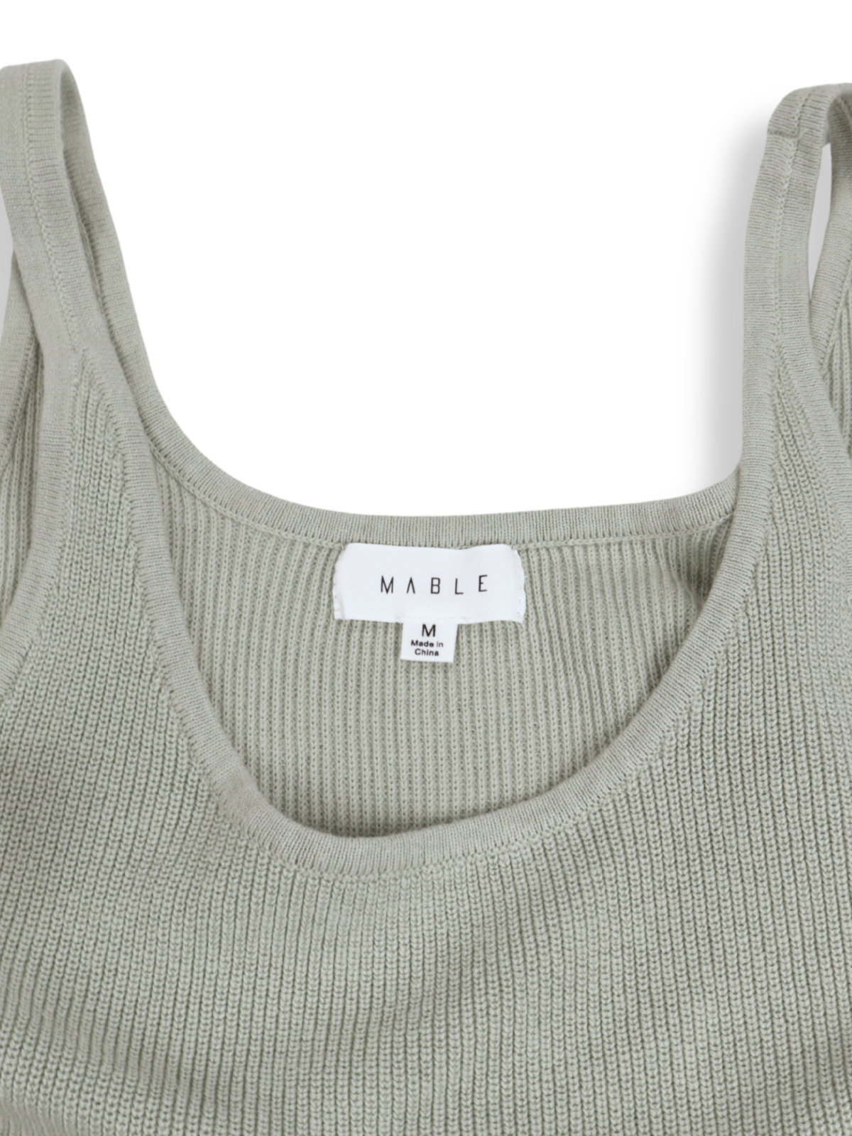Mable Sage Green Knit Romper Size M | Sleeveless Flowy Skort Style Boutique Piece