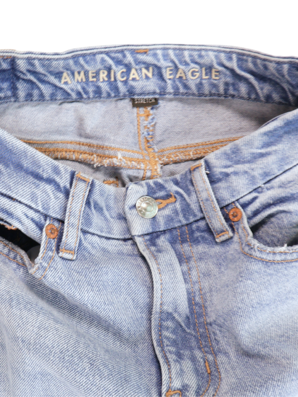 American Eagle Flare Jeans Size 0 | High Rise Front Slit Denim | Trend Fit