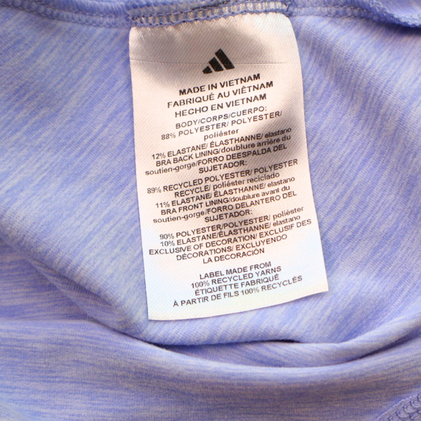 Adidas Slim Fit Tennis Dress | Blue Active Dress | Built-In Bra | Size M (10/12 Youth Fit)