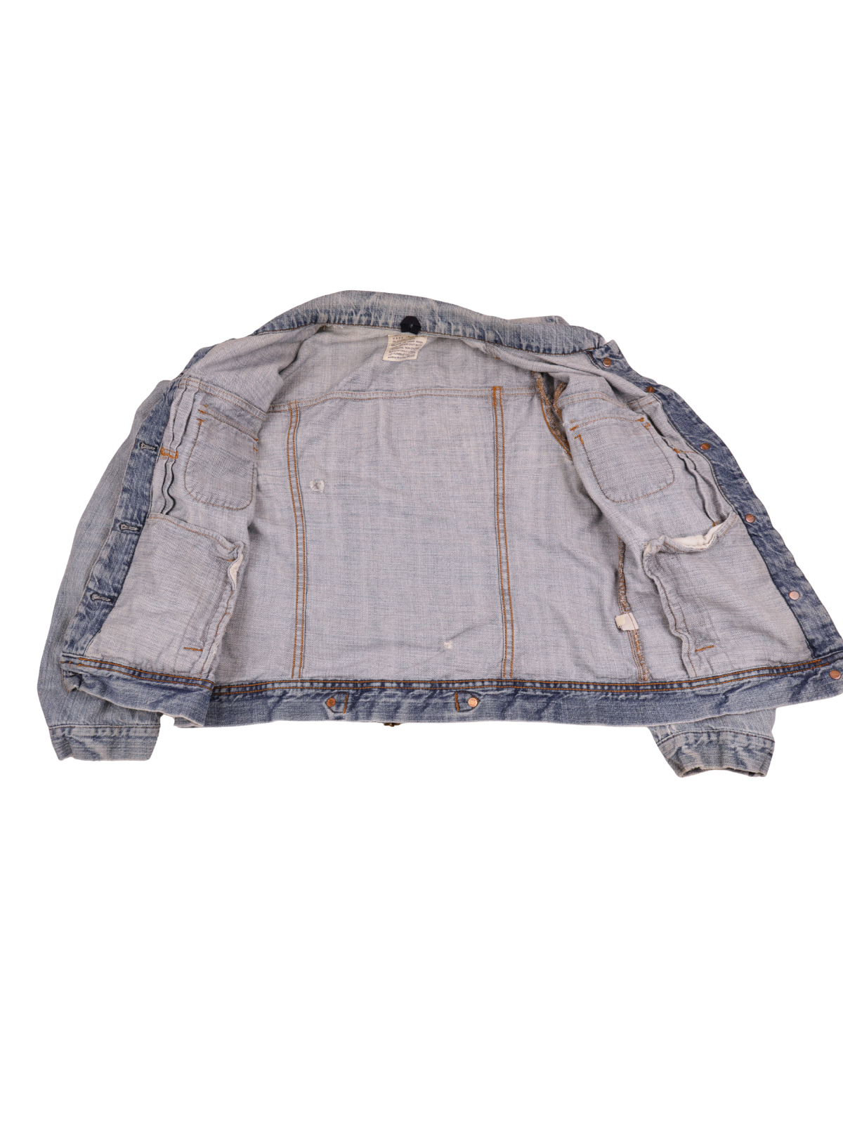 J. Crew Light Wash Denim Jacket Small Distressed Button Front Cropped Jean Jacket