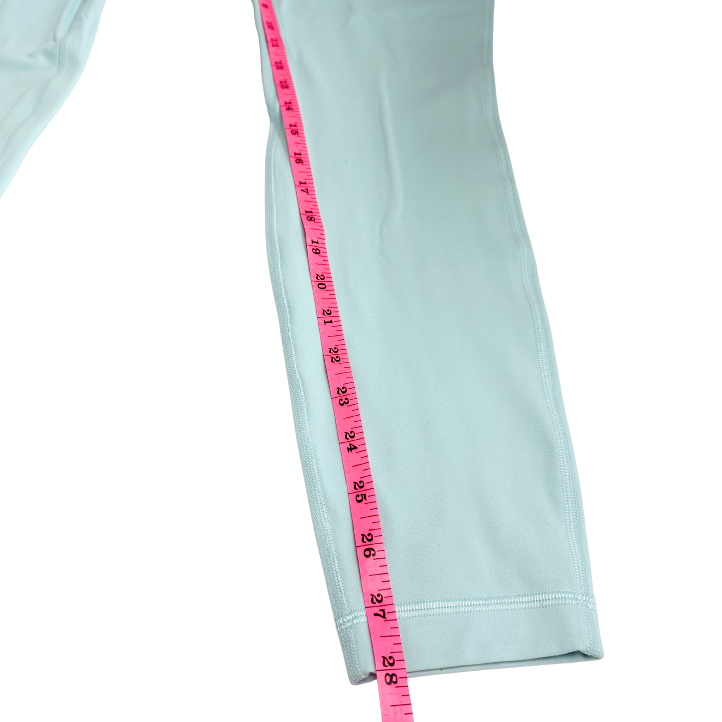 Lululemon Nulu High Rise Leggings Cyan Blue Size 12 Yoga Athletic Pants