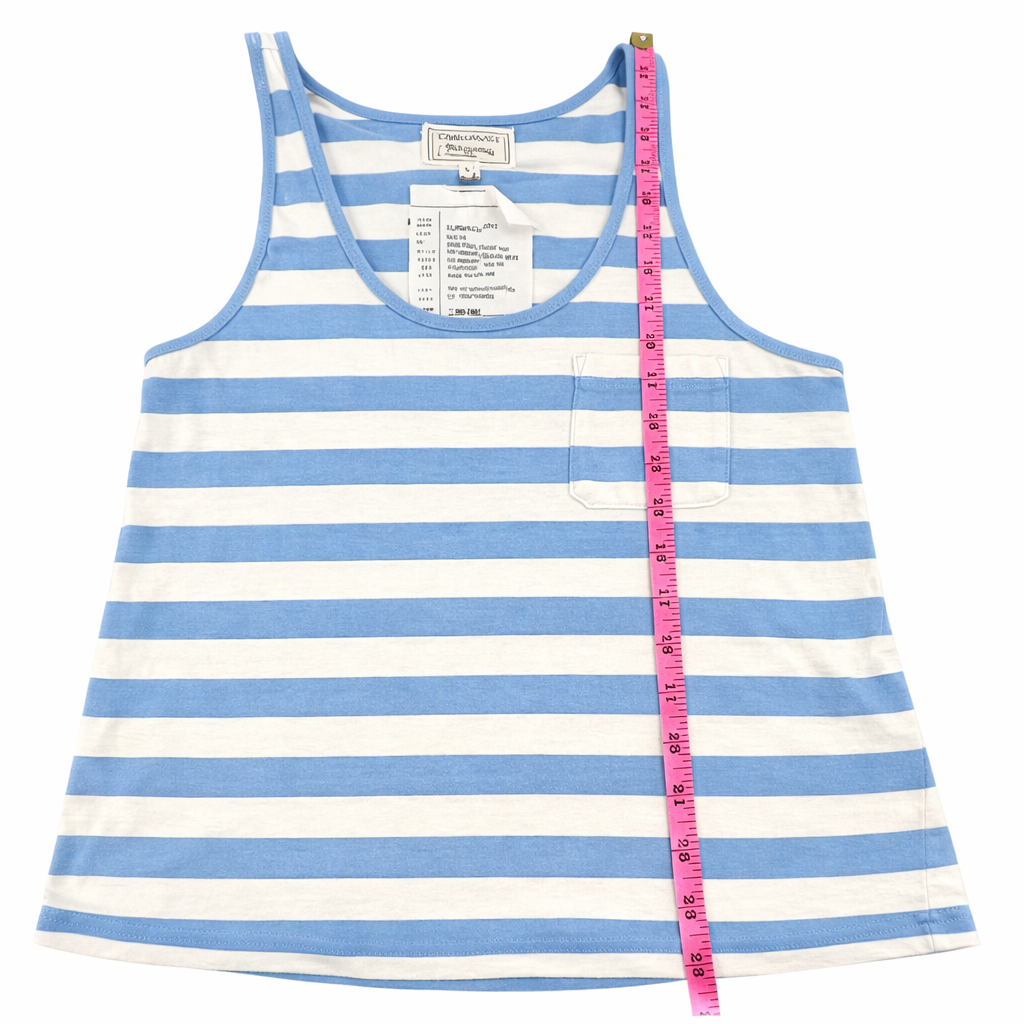 Current/Elliott Blue &amp; White Striped Pocket Tank – Size 2