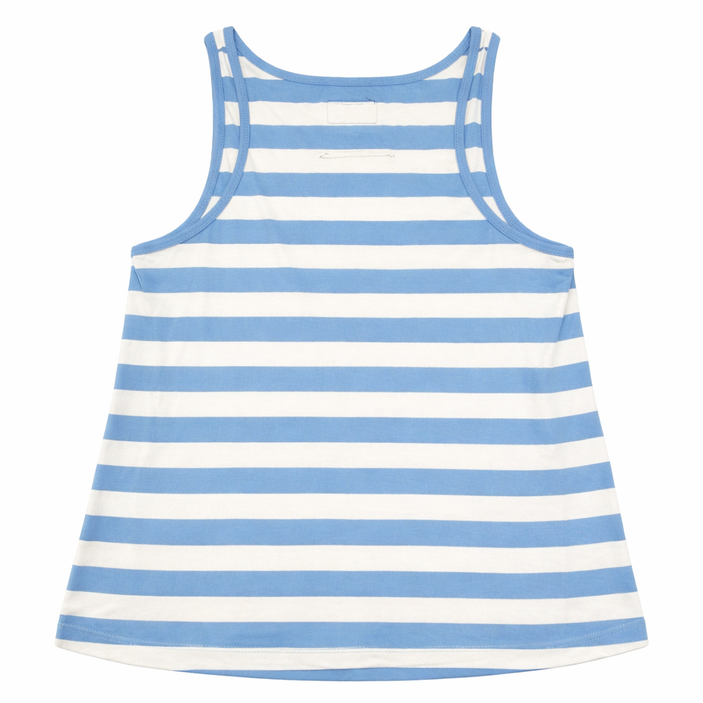 Current/Elliott Blue &amp; White Striped Pocket Tank – Size 2