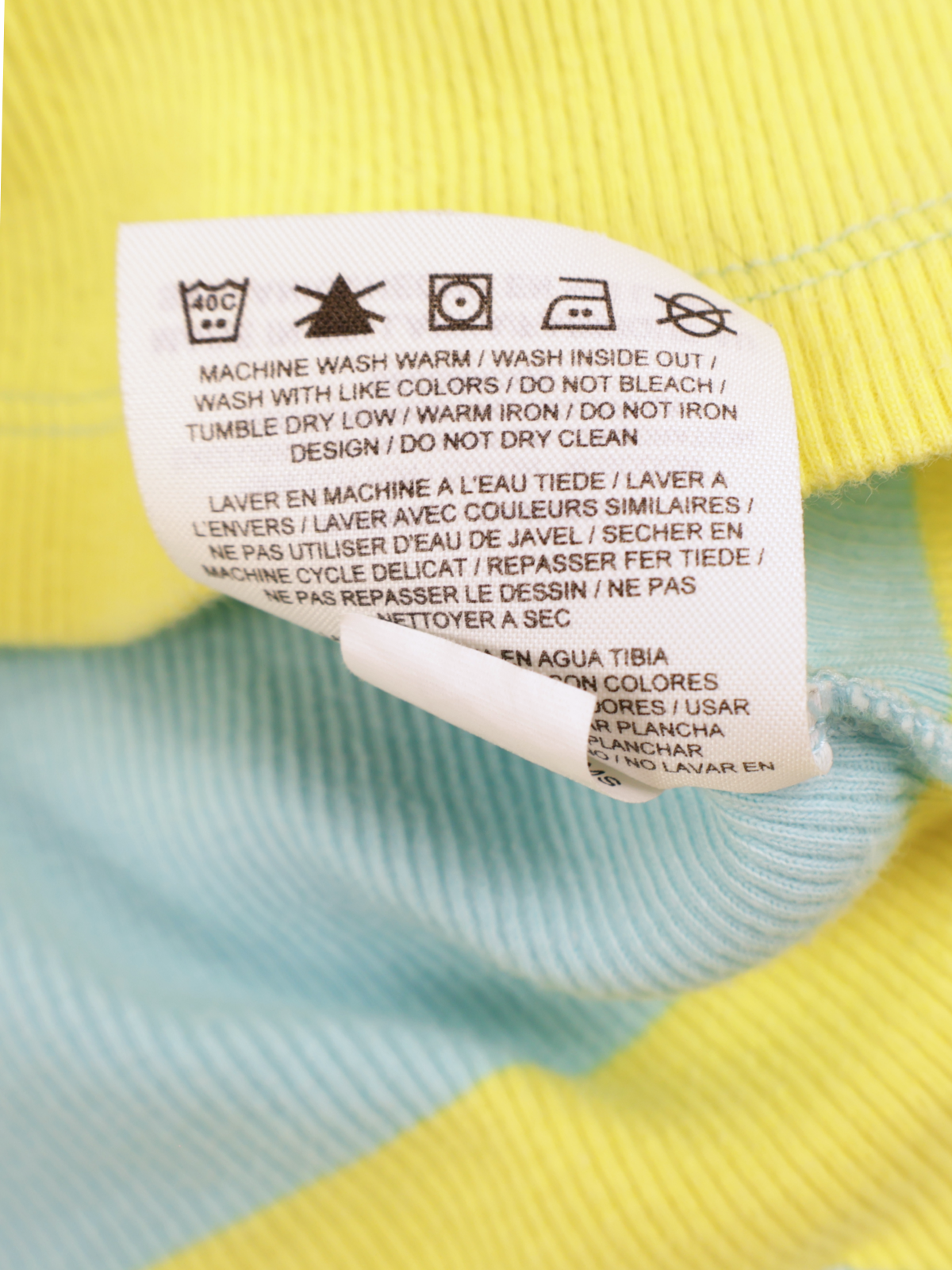 Nike Athletic Dept Ribbed Stripe Tank Top Aqua Yellow Size Large