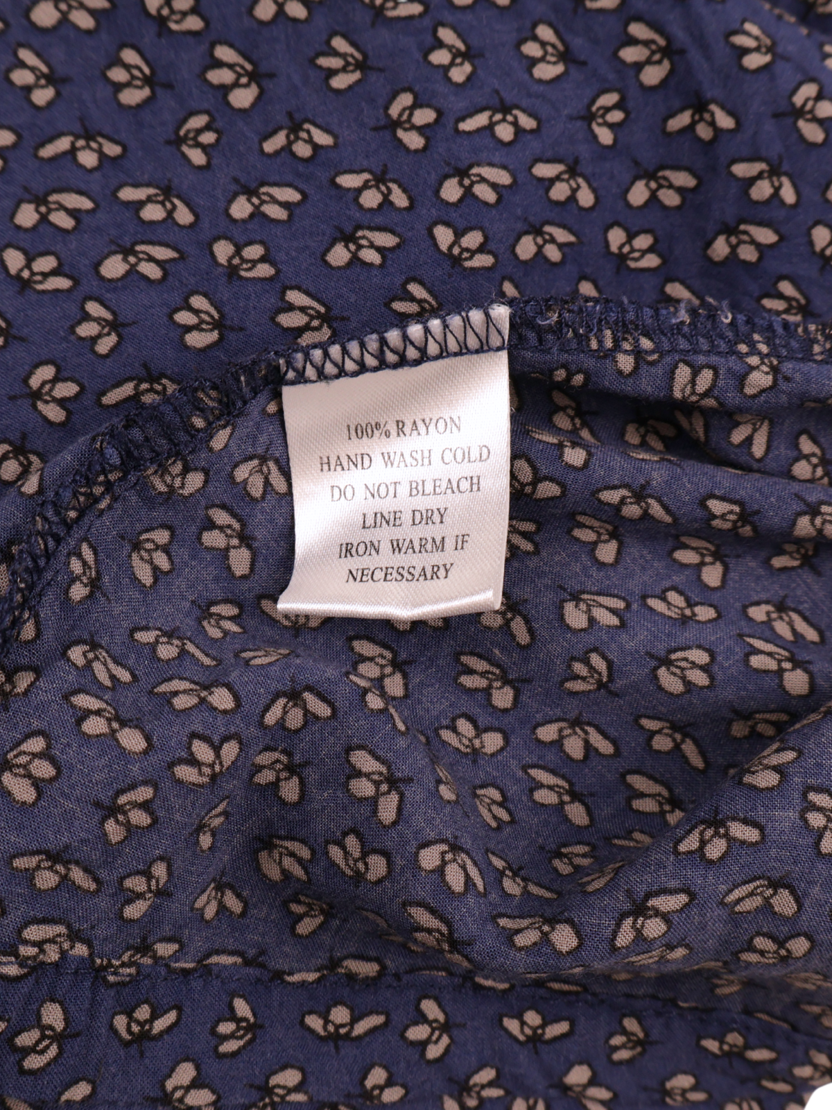 Cotton Candy Blue Bee Print Dress | Ruffle Shoulder Mini Dress | Size Medium