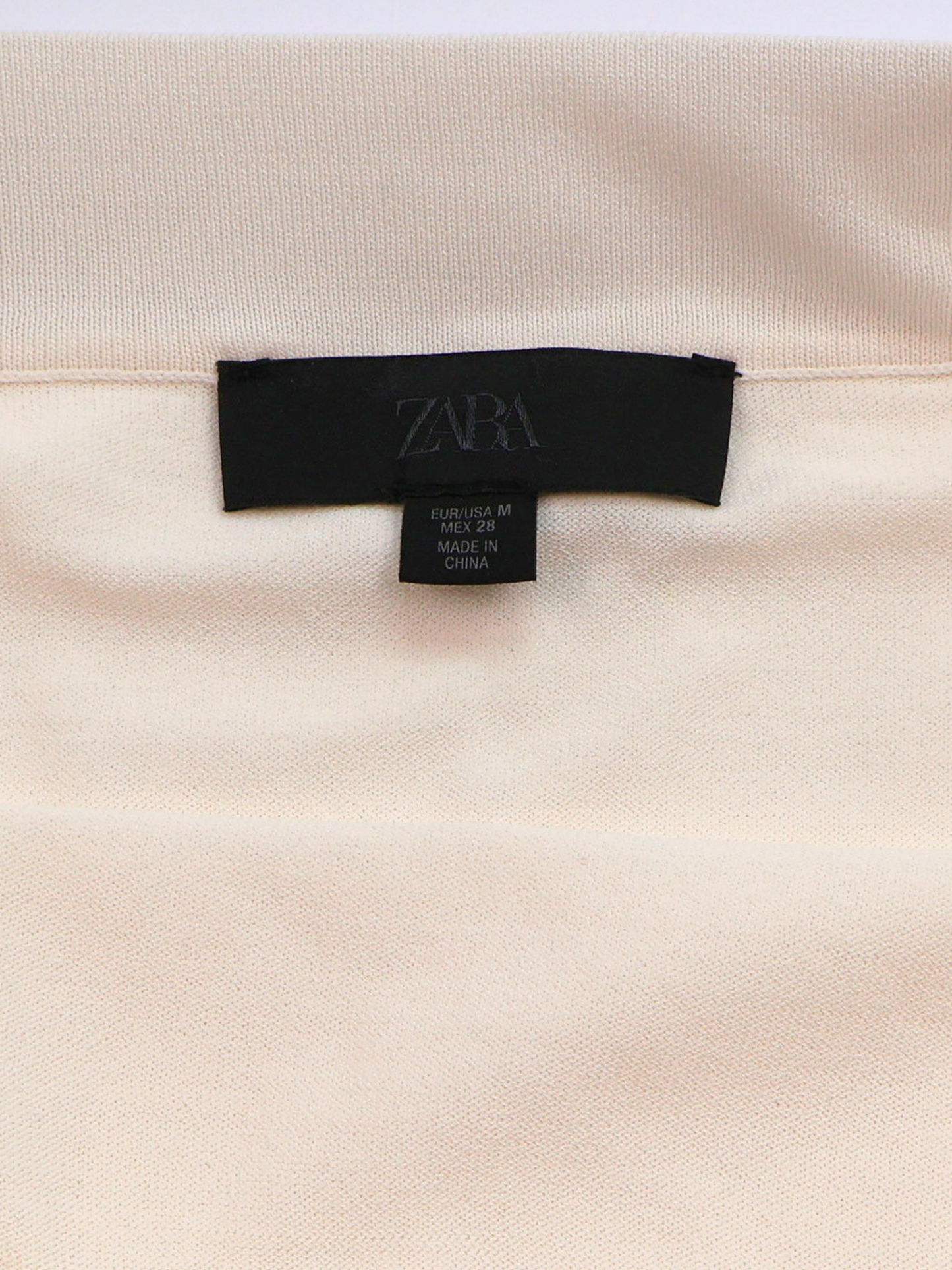 ZARA Minimalist Midi Skirt – Neutral Luxe Essential | Size Medium