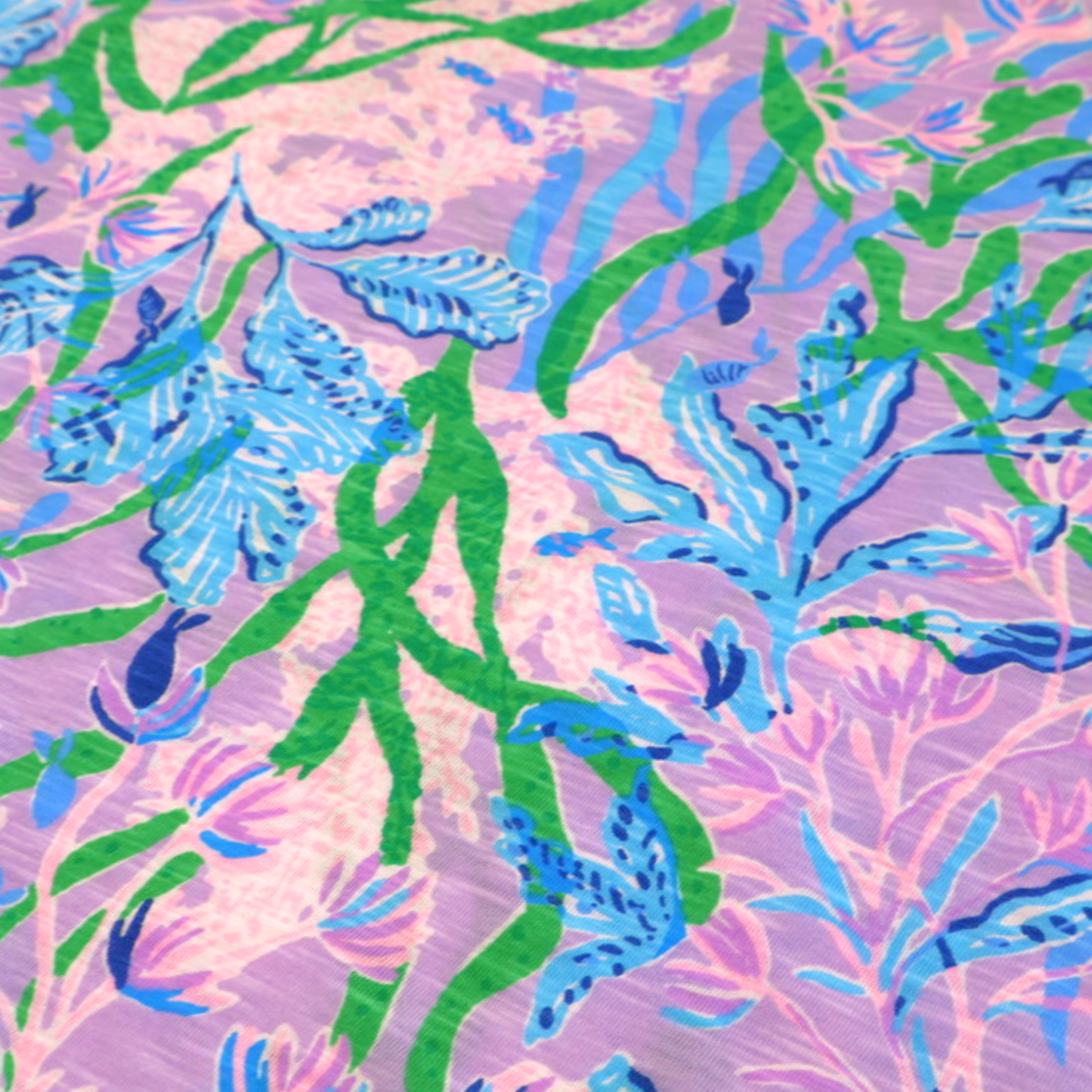 Lilly Pulitzer Floral Print Top – Pink Blue Tropical | Size XXS