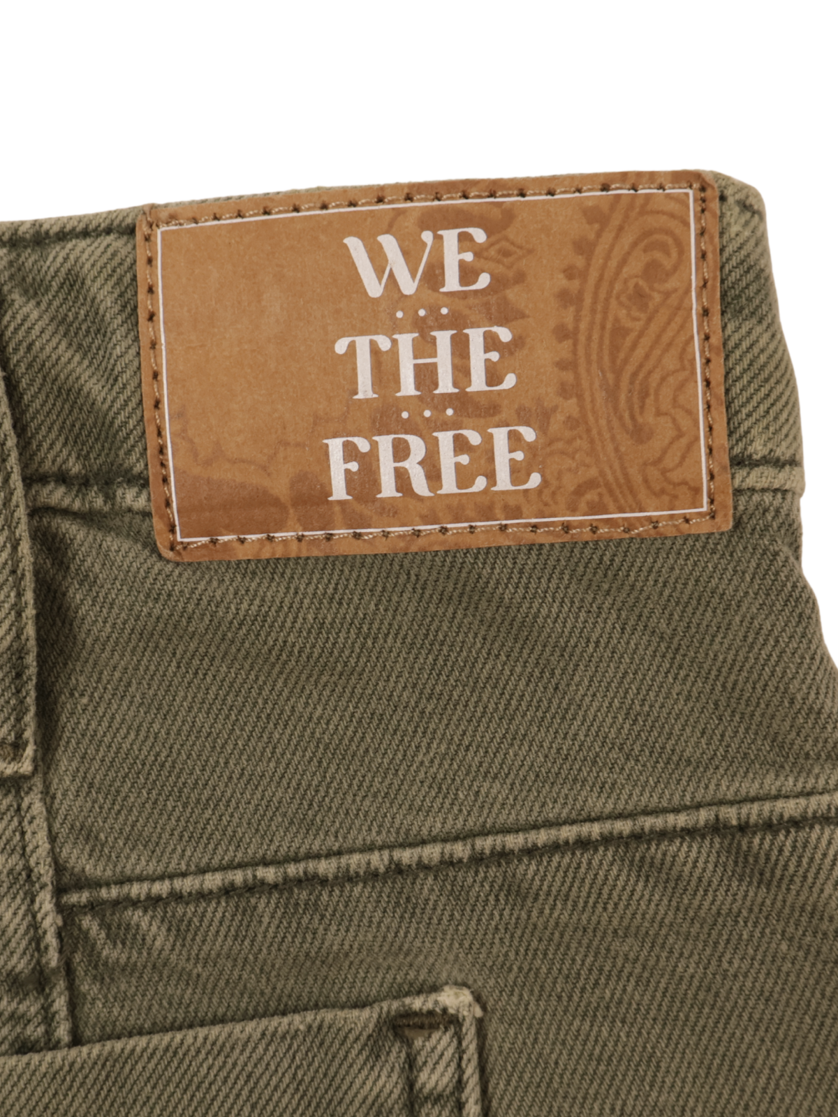 We The Free “Beginners Luck” Slouch Shorts | Olive | Size 24 | NWT