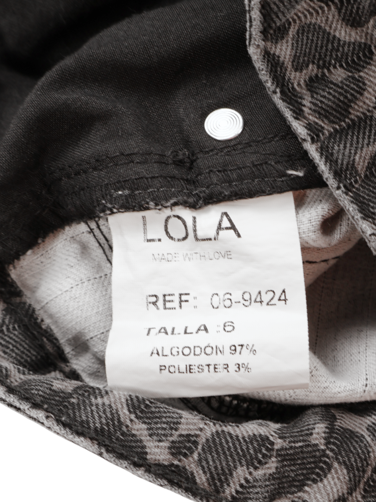 LOLA Leopard Print Flare Jeans – Black & Charcoal | Size 6 Tall
