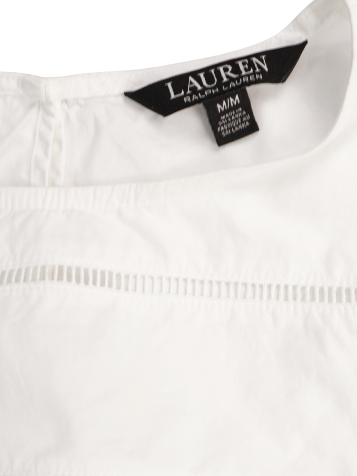 Lauren Ralph Lauren White Long Sleeve Blouse Size Medium